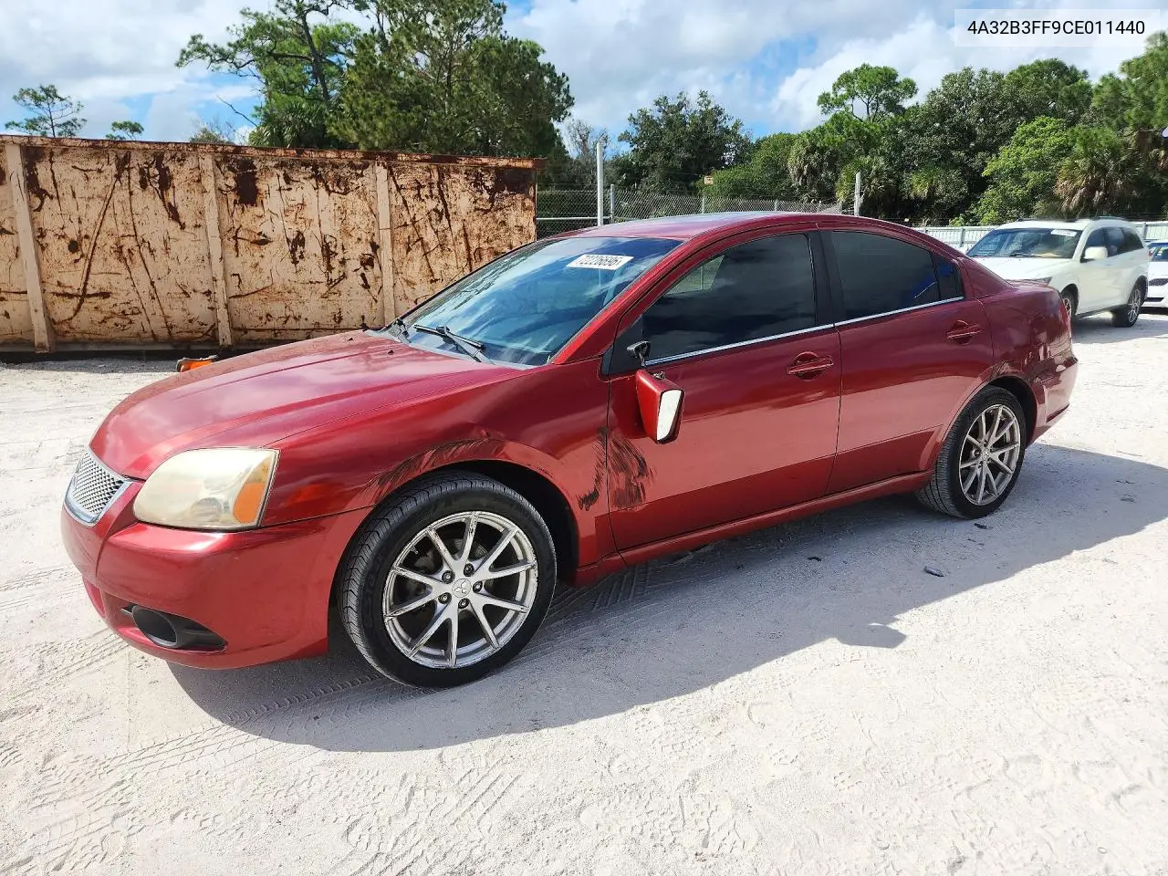 MITSUBISHI GALANT 2012, VIN 4A32B3FF9CE011440
