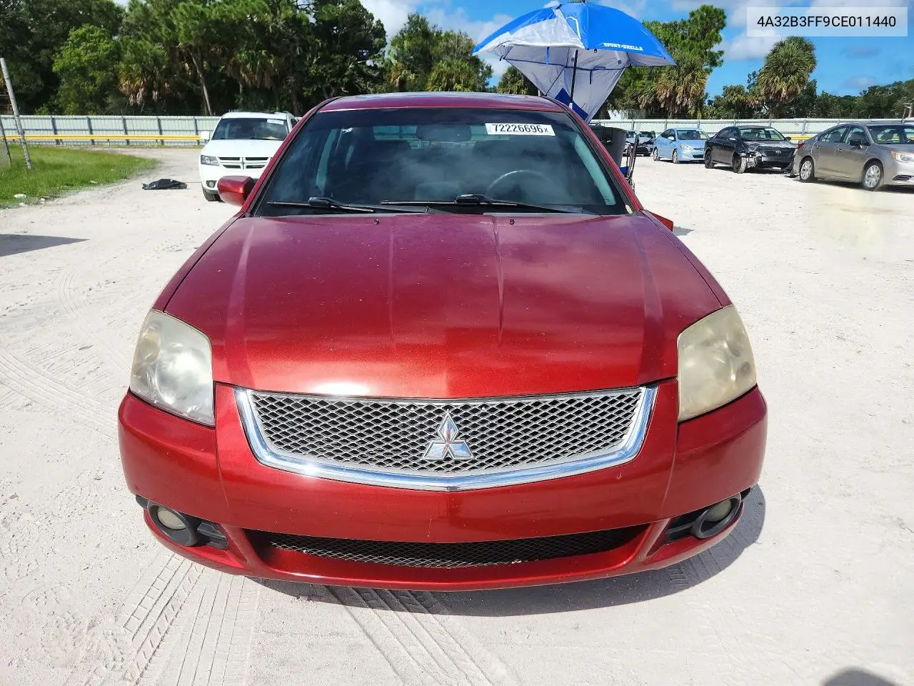 2012 MITSUBISHI GALANT VIN 4A32B3FF9CE011440 — фото 5