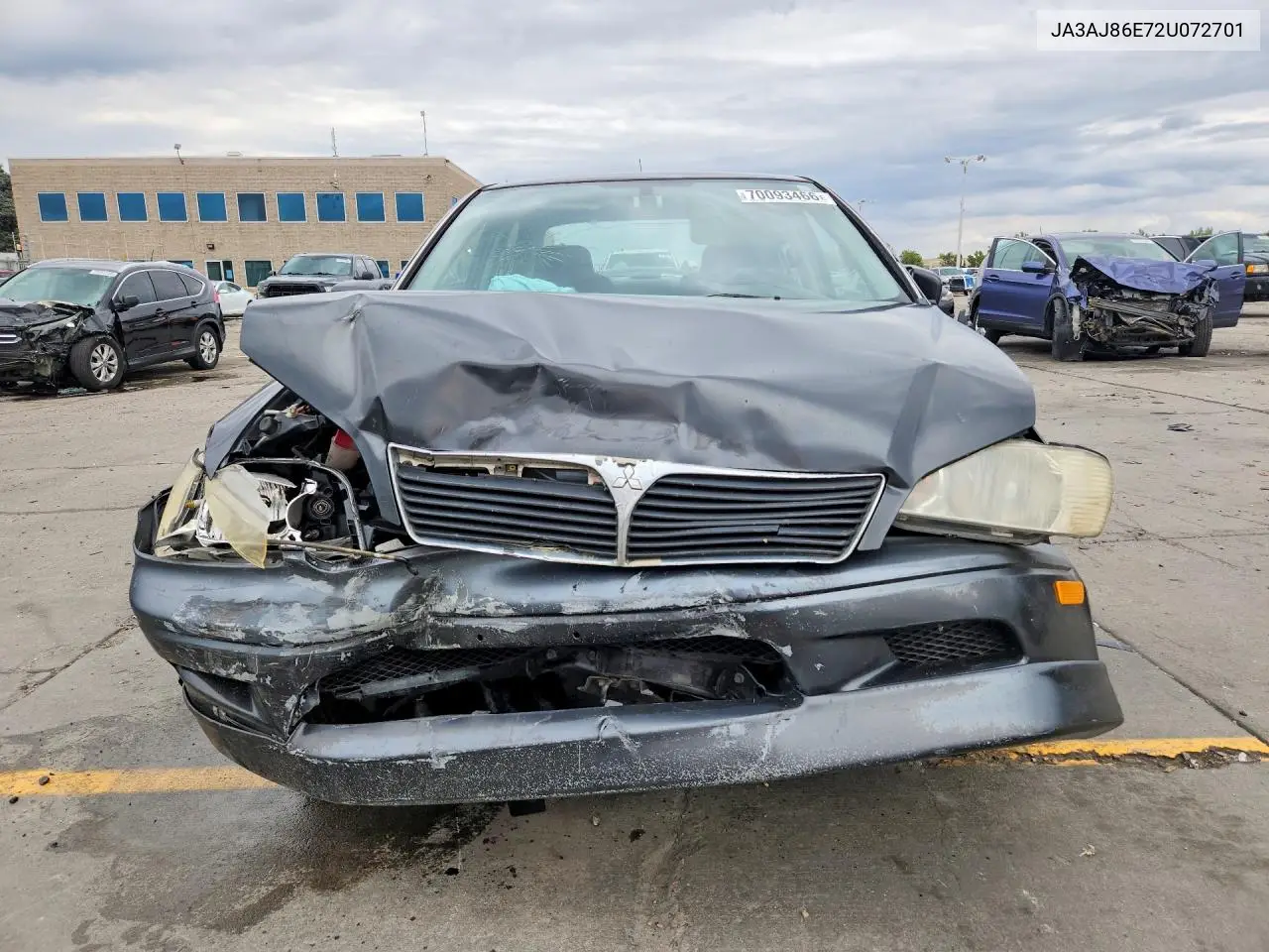 2002 MITSUBISHI LANCER VIN JA3AJ86E72U072701 — фото 5