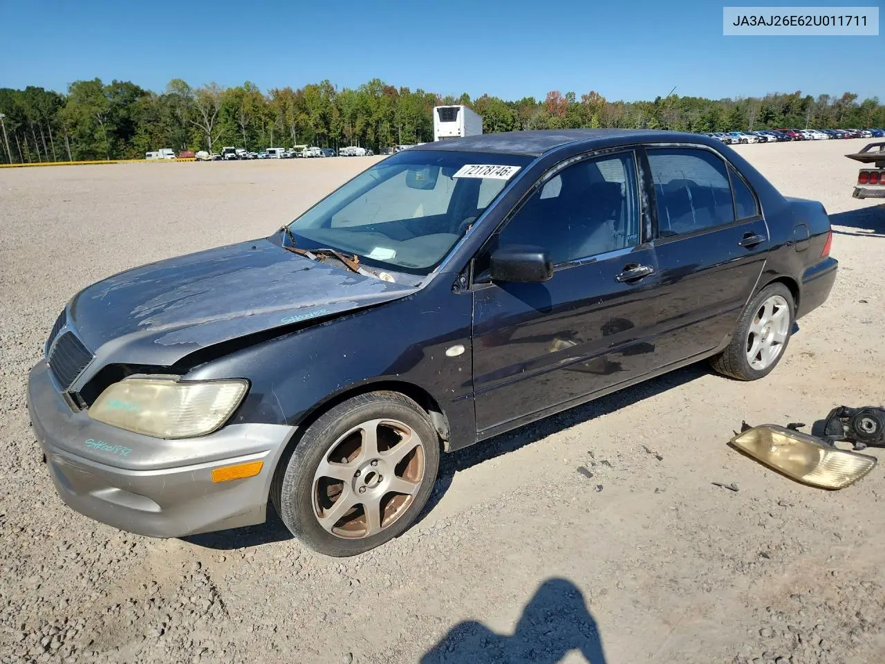 MITSUBISHI LANCER 2002, VIN JA3AJ26E62U011711