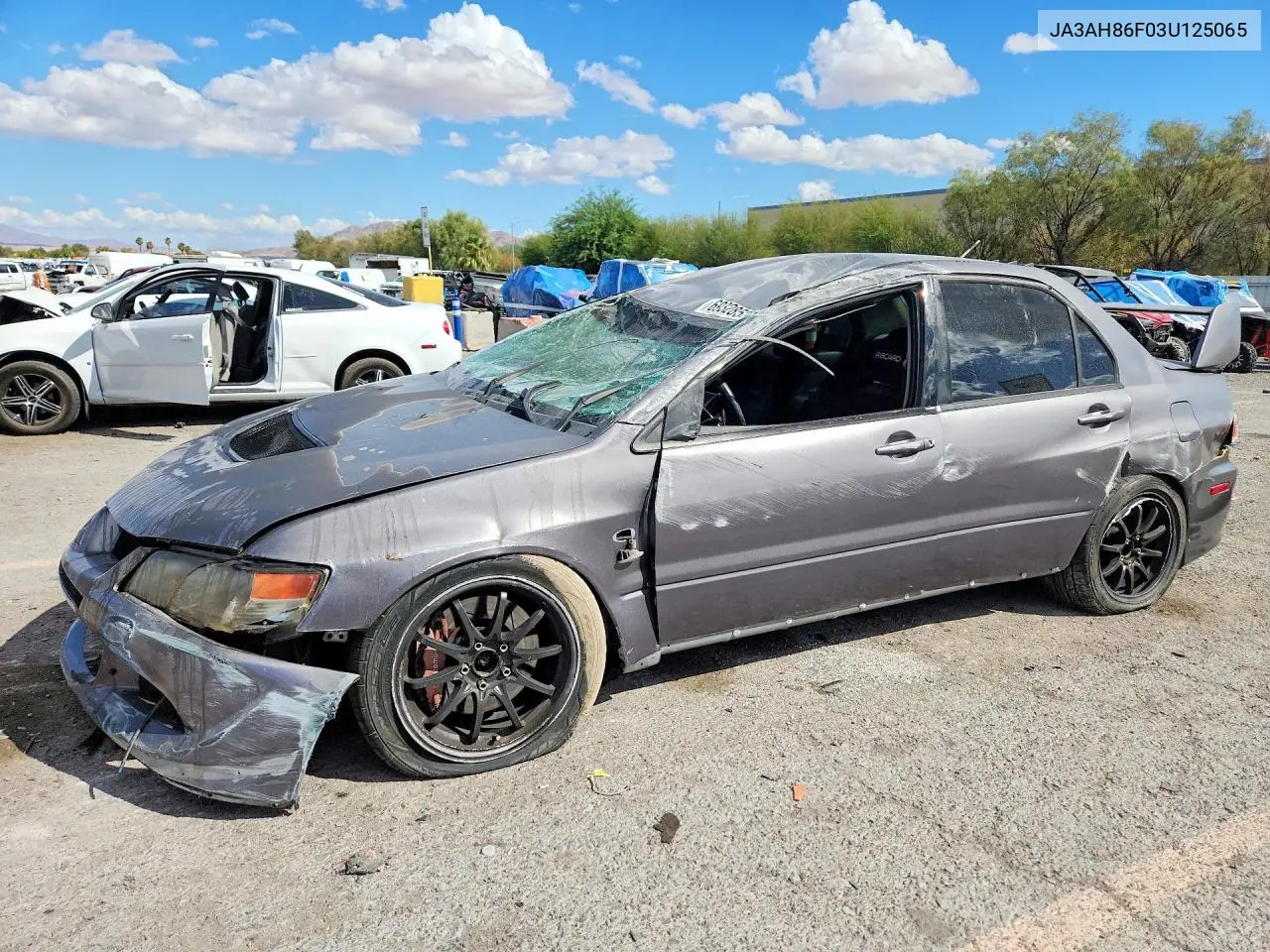 MITSUBISHI LANCER 2003, VIN JA3AH86F03U125065
