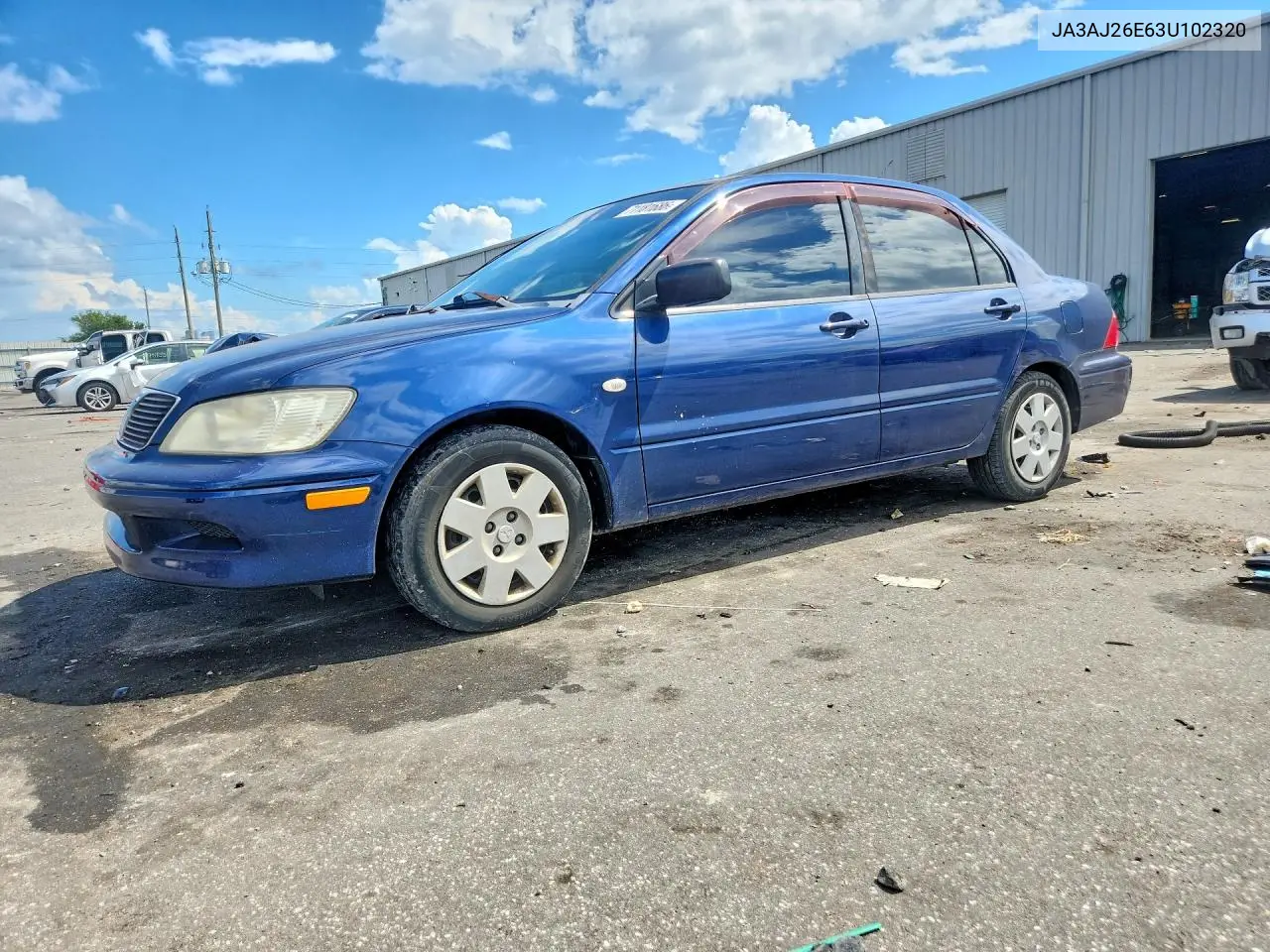 MITSUBISHI LANCER 2003, VIN JA3AJ26E63U102320