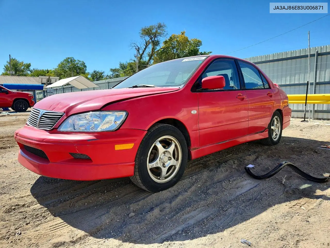 MITSUBISHI LANCER 2003, VIN JA3AJ86E83U006871