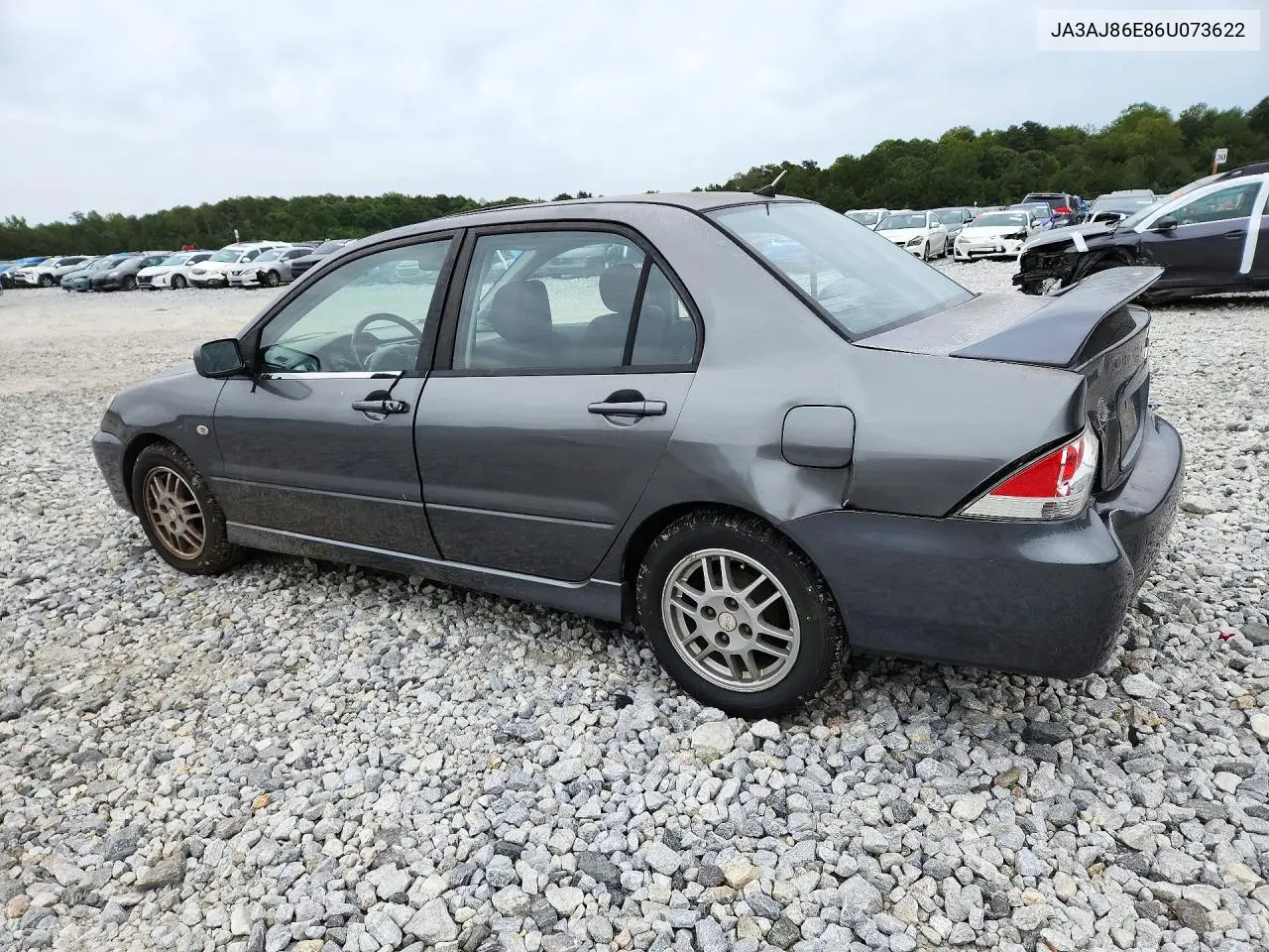 2006 MITSUBISHI LANCER VIN JA3AJ86E86U073622 — фото 2