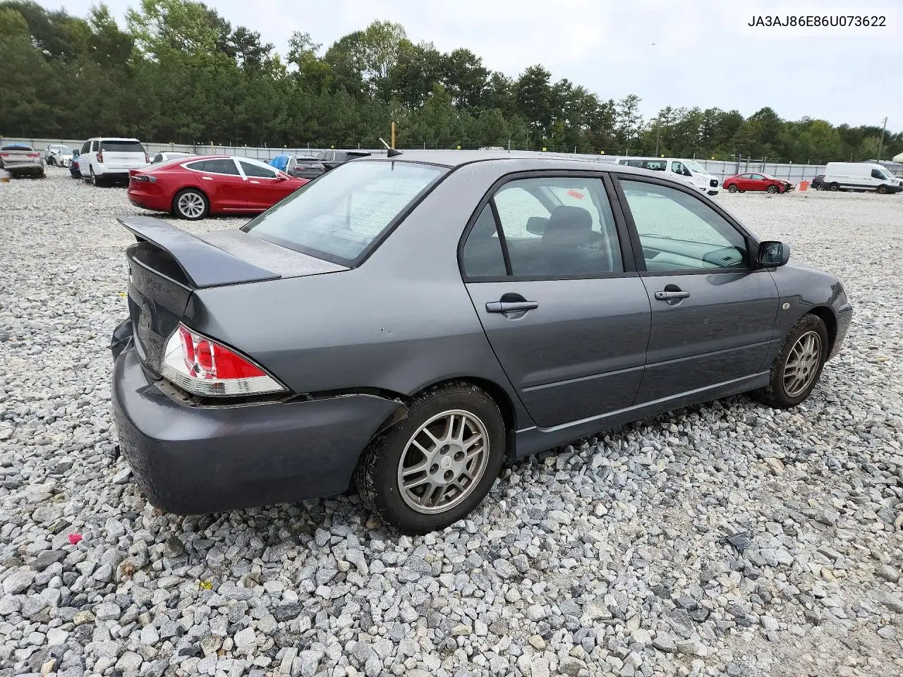 2006 MITSUBISHI LANCER VIN JA3AJ86E86U073622 — фото 3