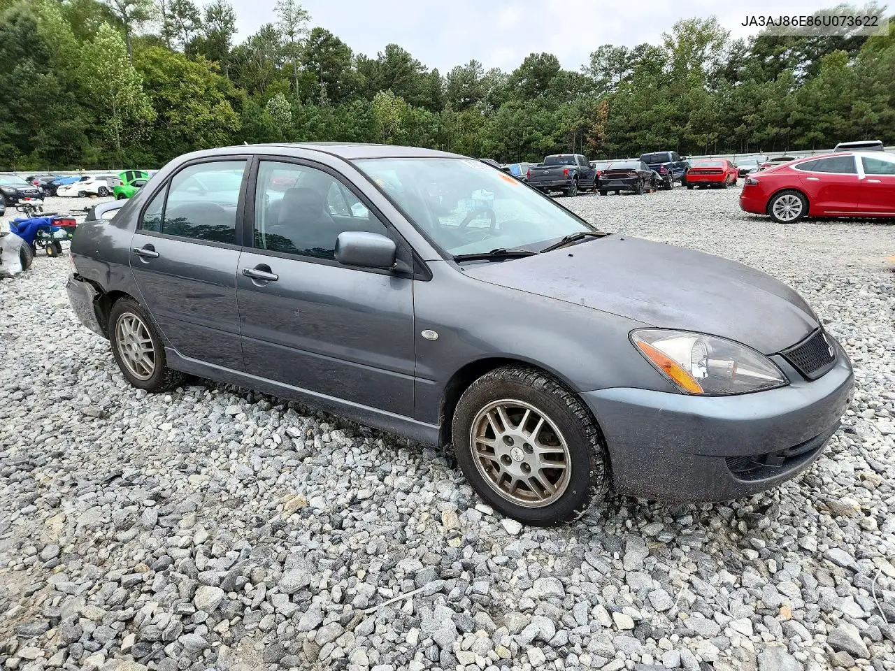 2006 MITSUBISHI LANCER VIN JA3AJ86E86U073622 — фото 4