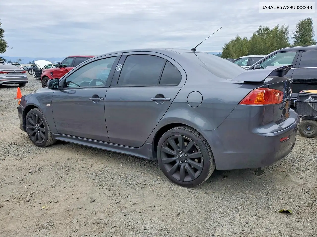 2009 MITSUBISHI LANCER VIN JA3AU86W39U033243 — фото 2