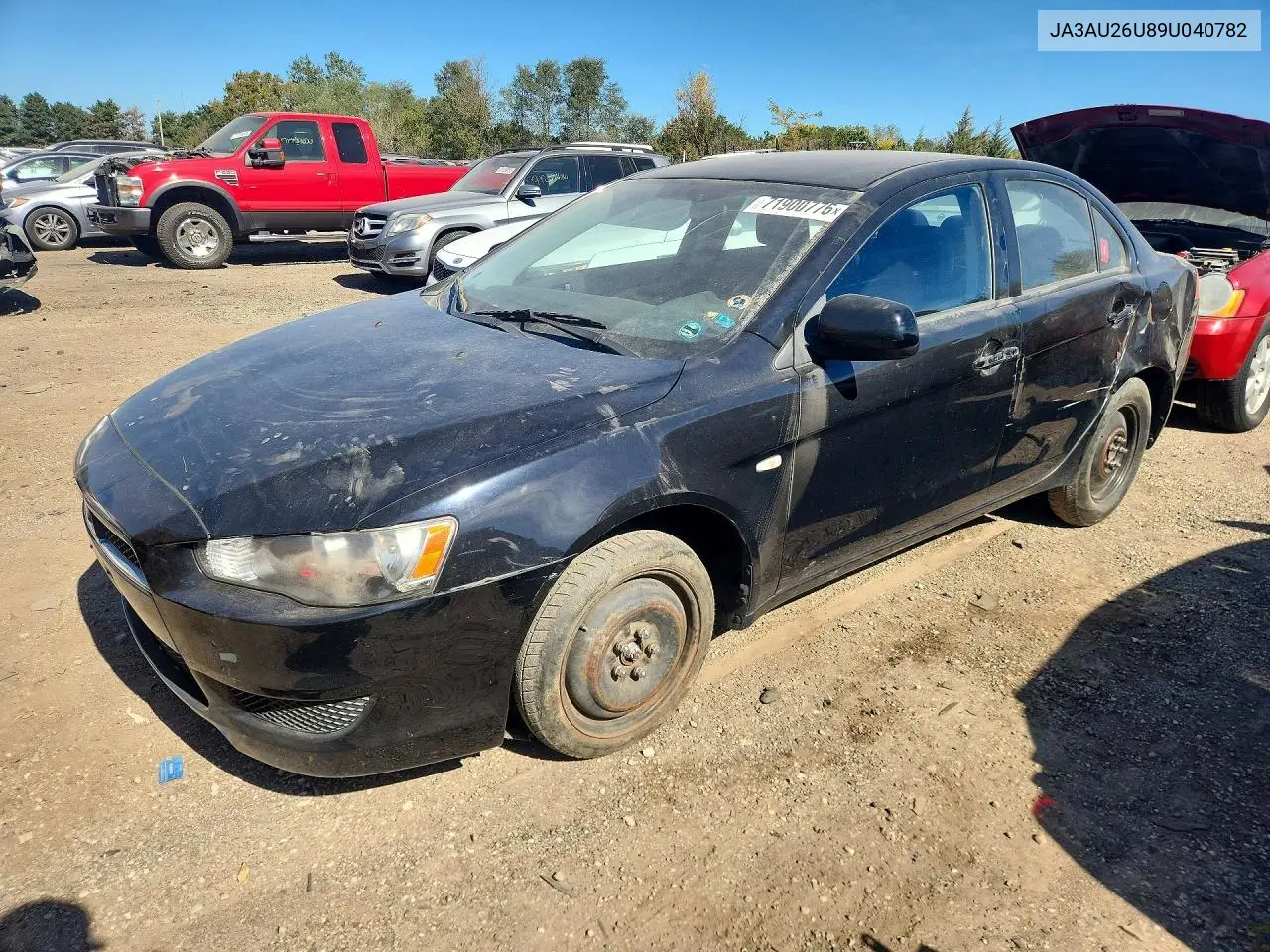 MITSUBISHI LANCER 2009, VIN JA3AU26U89U040782