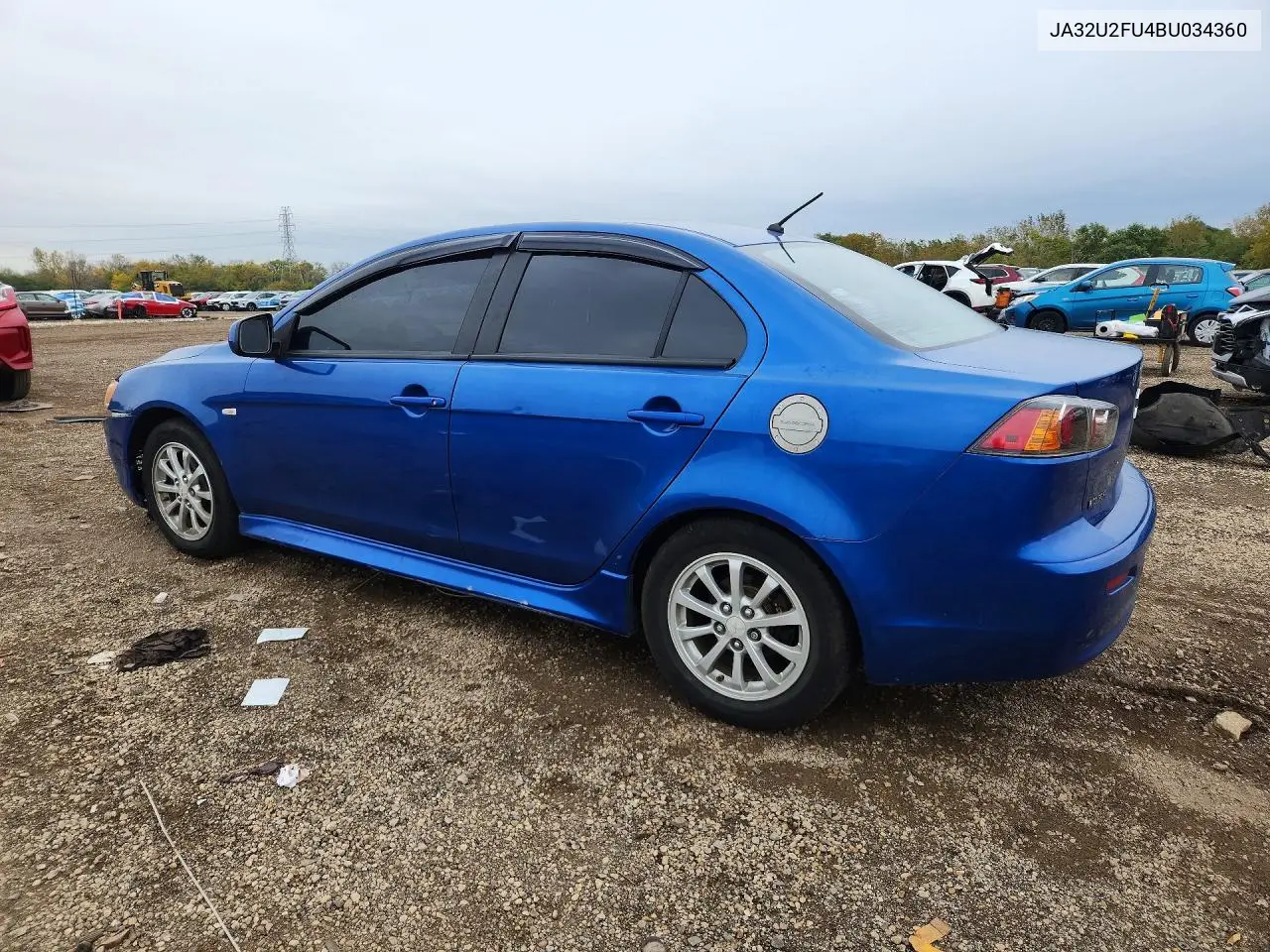 2011 MITSUBISHI LANCER VIN JA32U2FU4BU034360 — фото 2