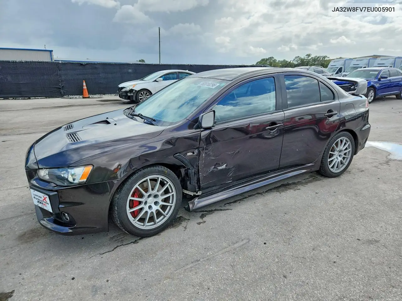2014 MITSUBISHI LANCER VIN JA32W8FV7EU005901 — фото 2
