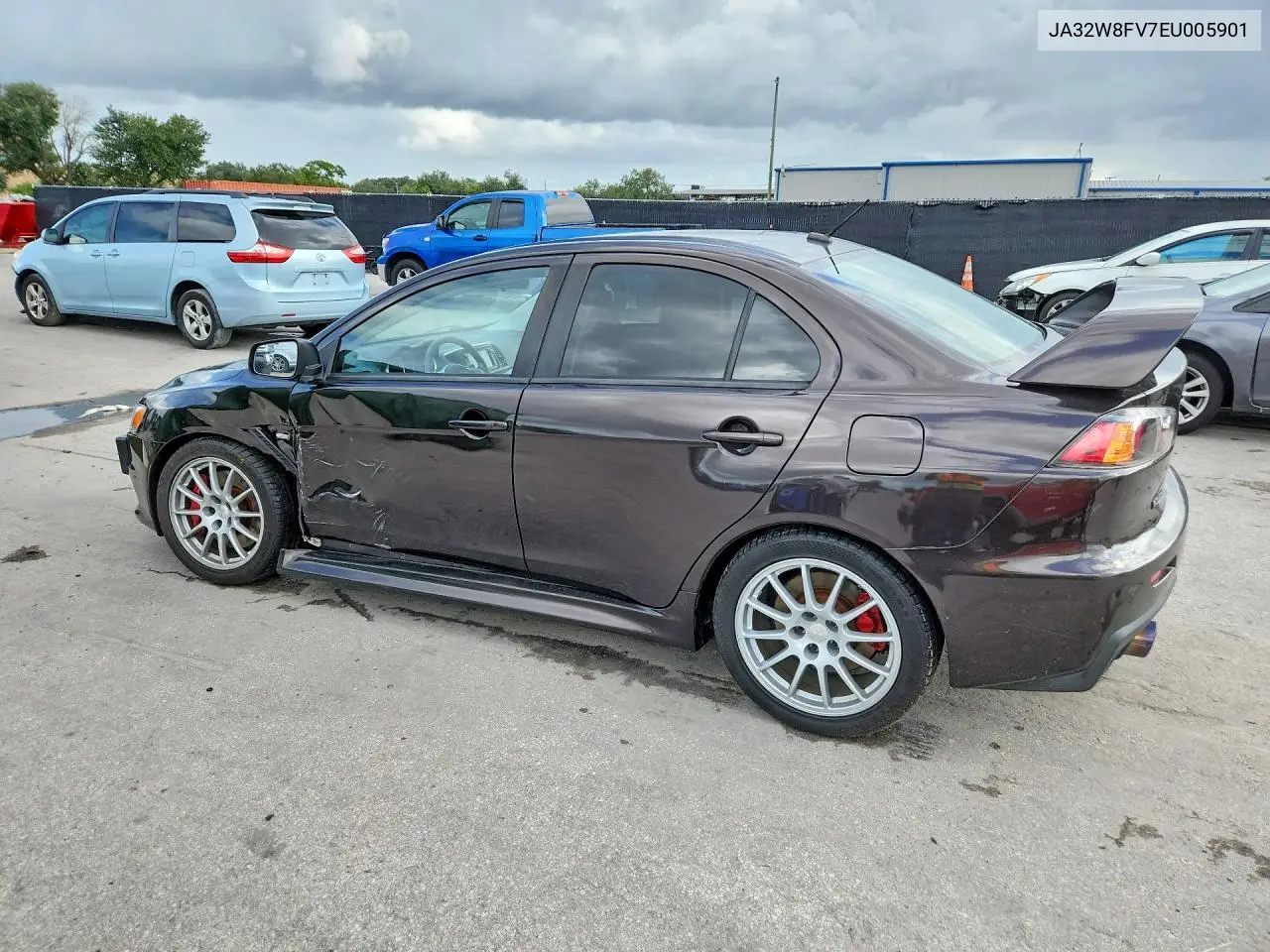 2014 MITSUBISHI LANCER VIN JA32W8FV7EU005901 — фото 3