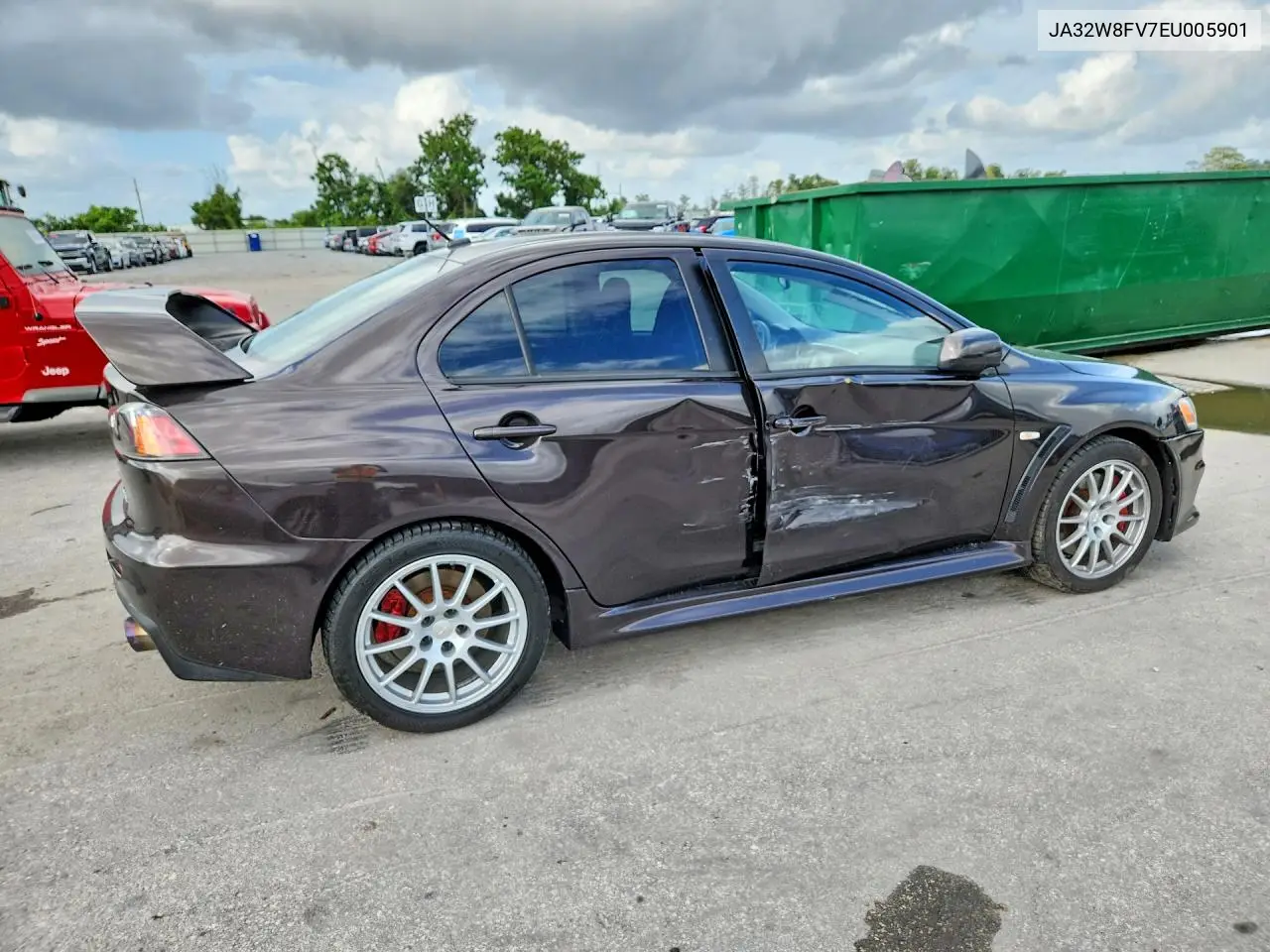 2014 MITSUBISHI LANCER VIN JA32W8FV7EU005901 — фото 4