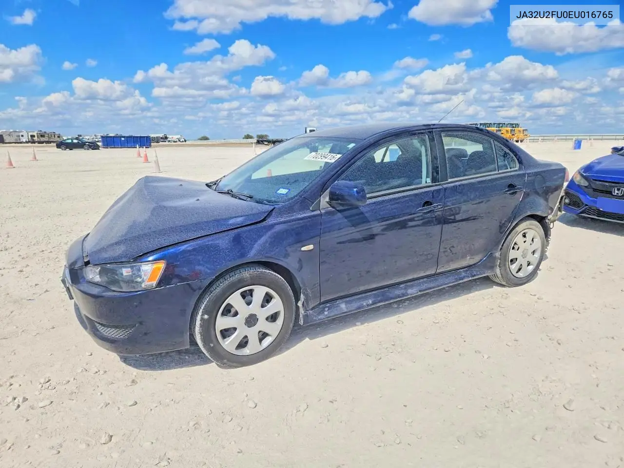 2014 MITSUBISHI LANCER VIN JA32U2FU0EU016765 — фото 2