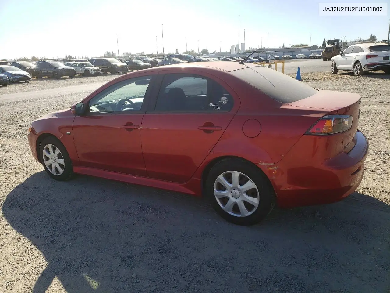 2015 MITSUBISHI LANCER VIN JA32U2FU2FU001802 — фото 2