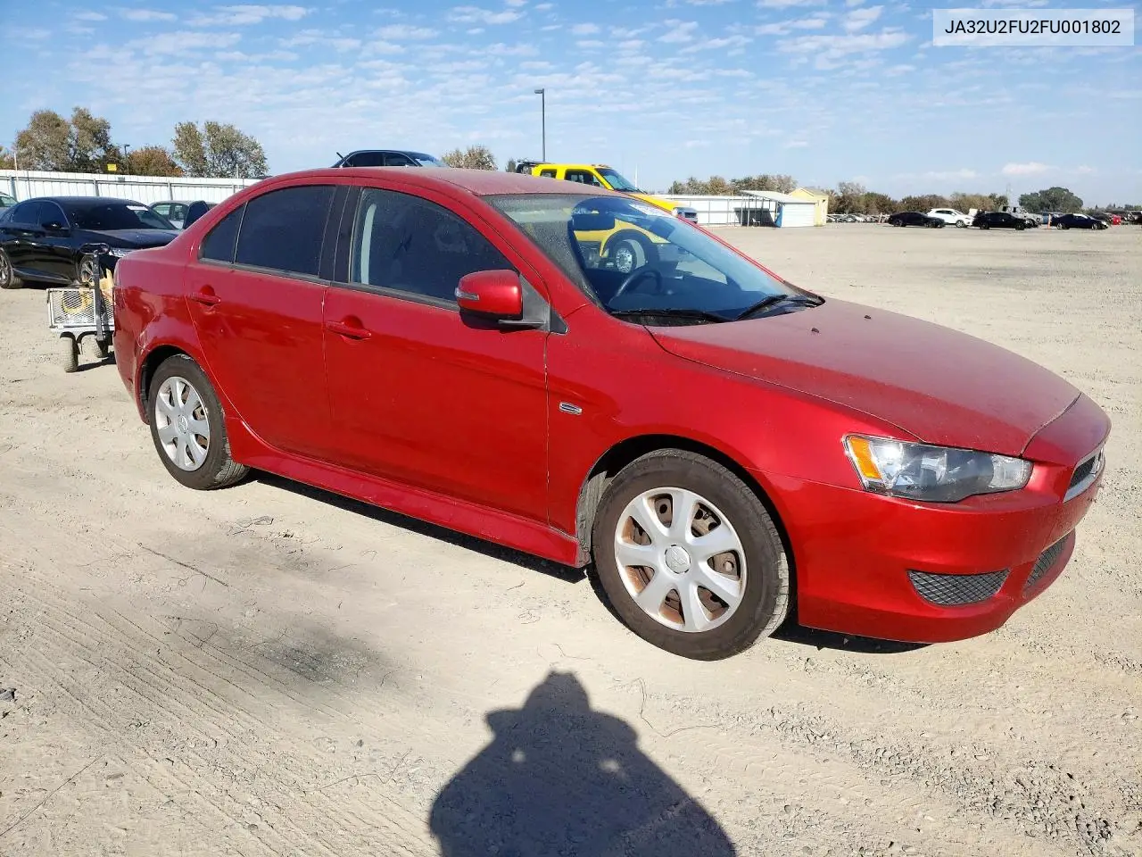 2015 MITSUBISHI LANCER VIN JA32U2FU2FU001802 — фото 4