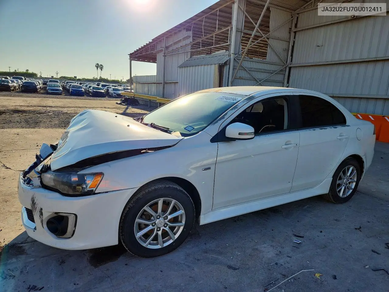 MITSUBISHI LANCER 2016, VIN JA32U2FU7GU012411
