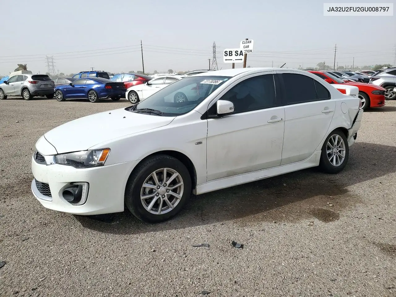 MITSUBISHI LANCER 2016, VIN JA32U2FU2GU008797