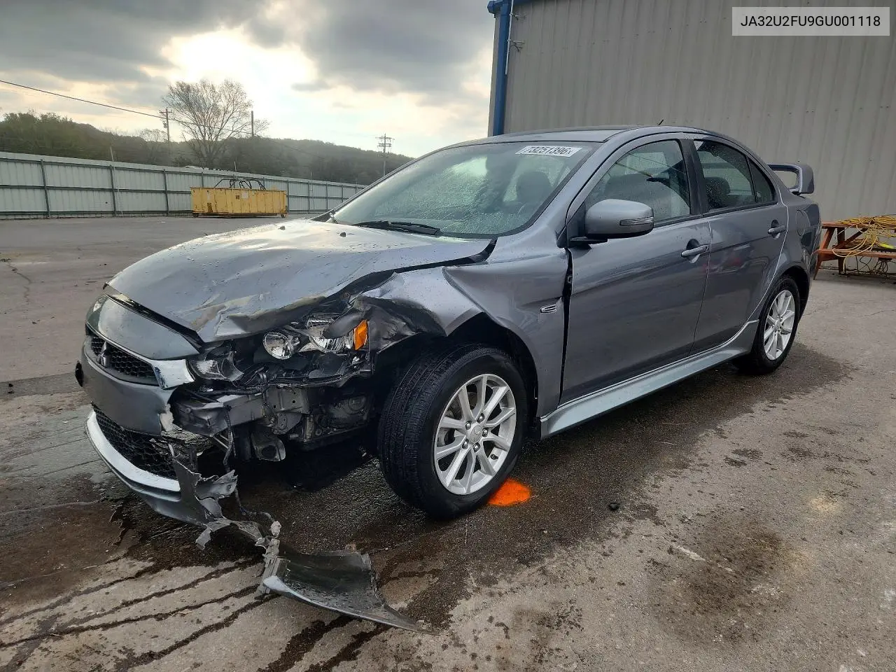 MITSUBISHI LANCER 2016, VIN JA32U2FU9GU001118