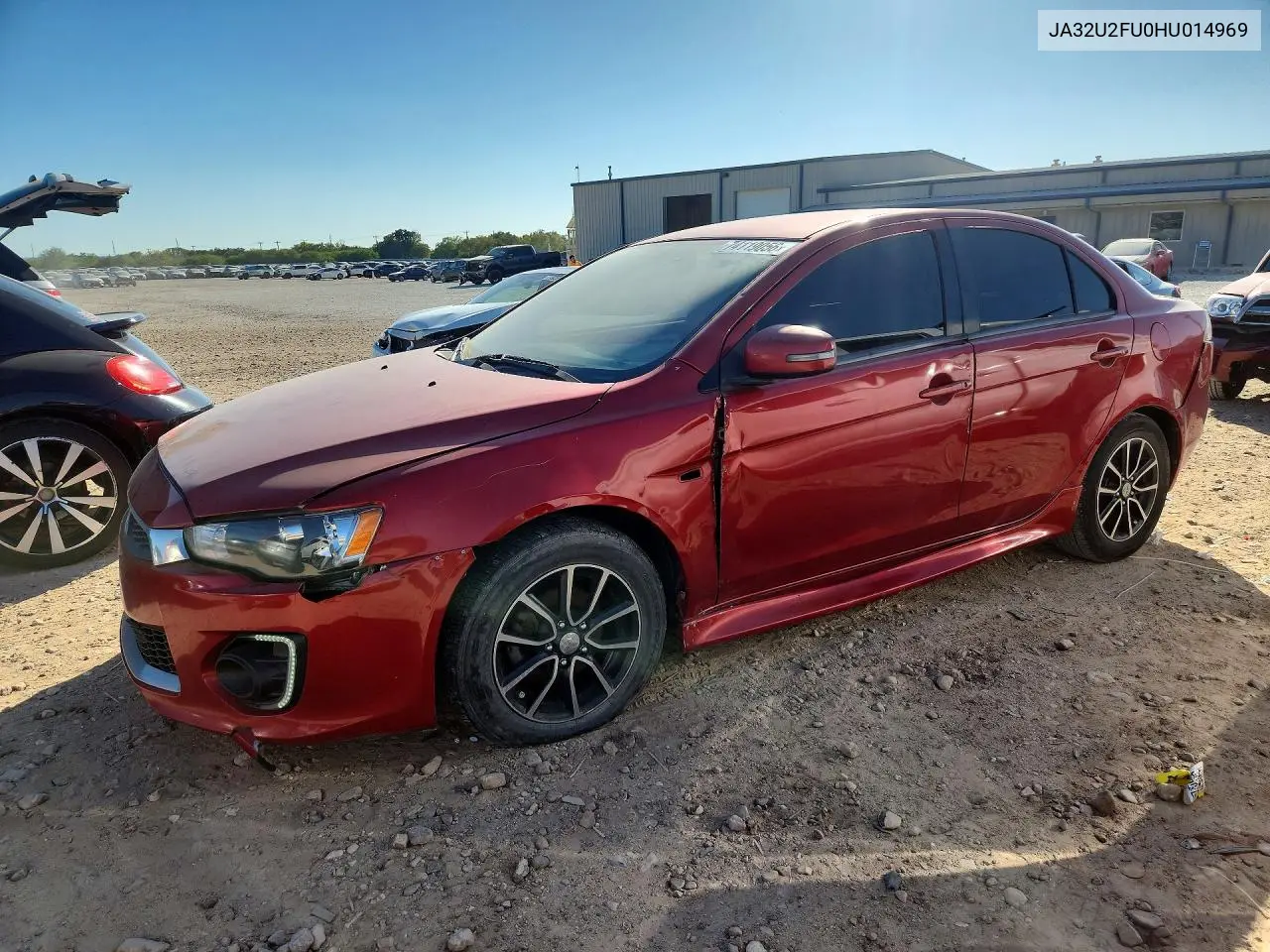 MITSUBISHI LANCER 2017, VIN JA32U2FU0HU014969