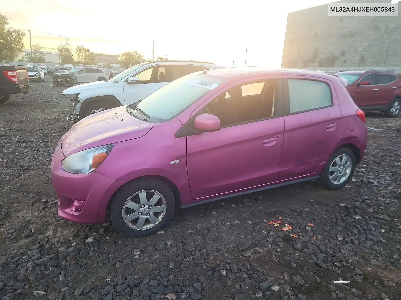 MITSUBISHI MIRAGE 2014, VIN ML32A4HJXEH005843