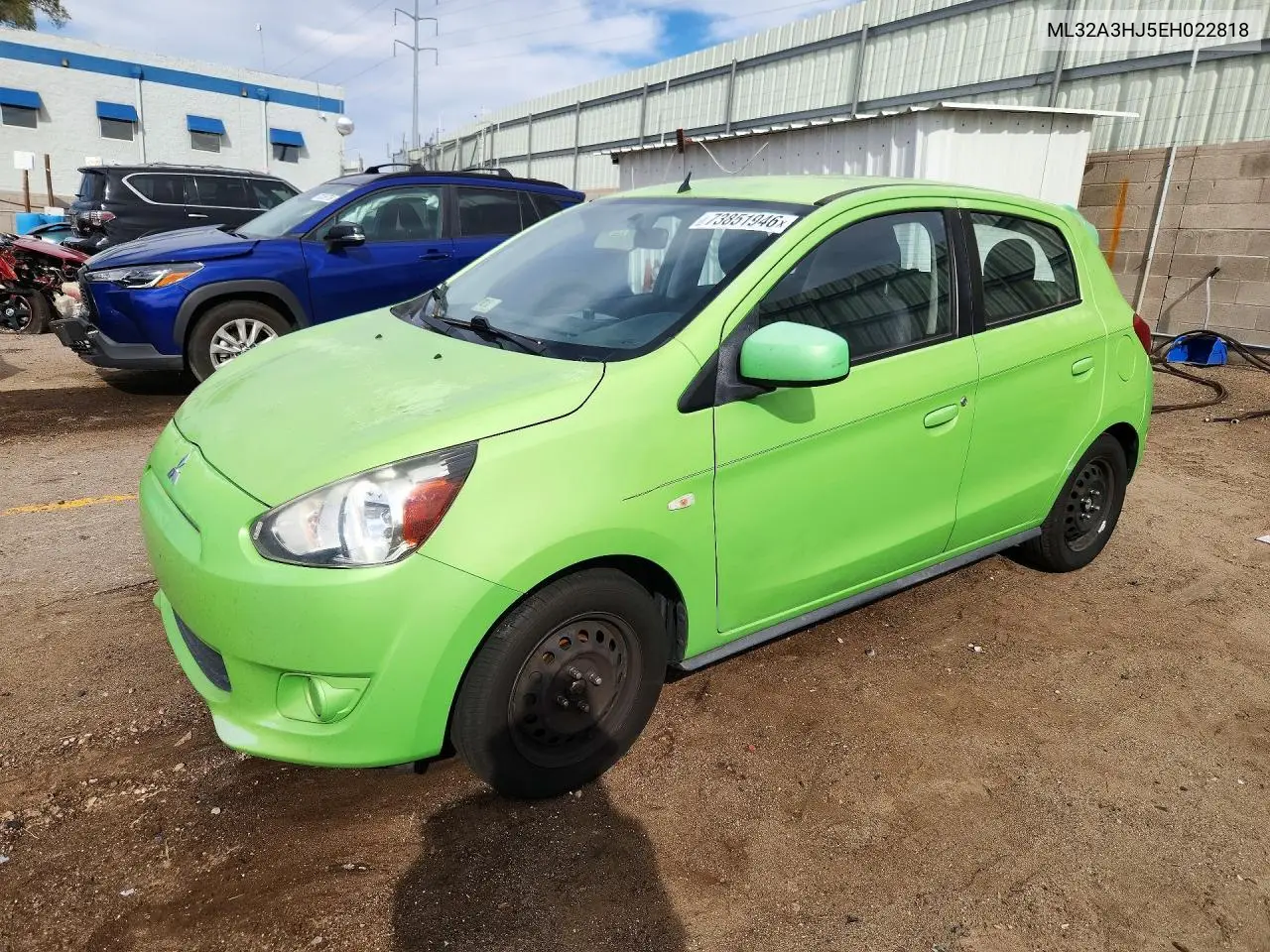 MITSUBISHI MIRAGE 2014, VIN ML32A3HJ5EH022818