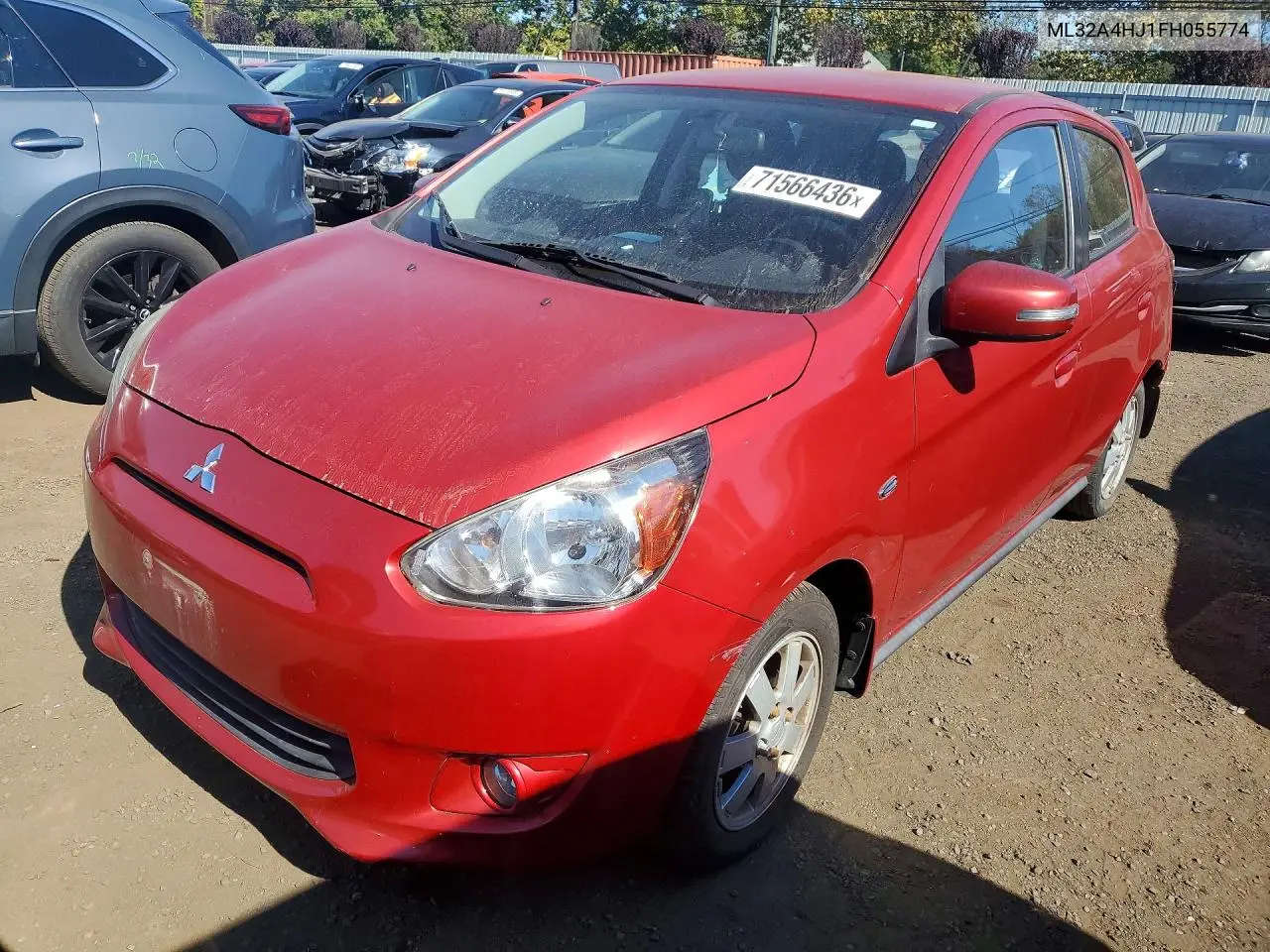 MITSUBISHI MIRAGE 2015, VIN ML32A4HJ1FH055774