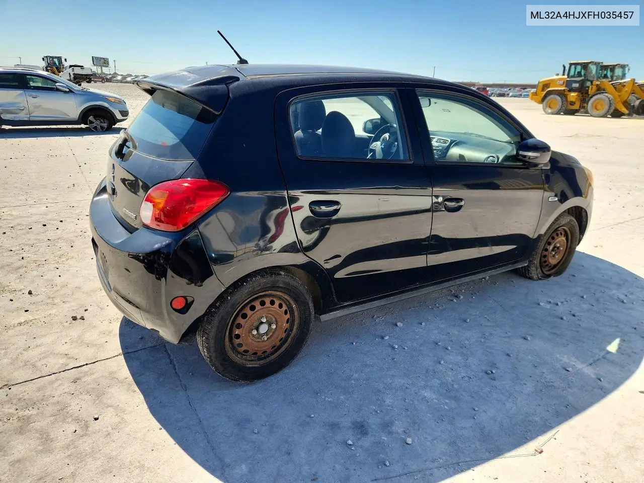 2015 MITSUBISHI MIRAGE VIN ML32A4HJXFH035457 — фото 3