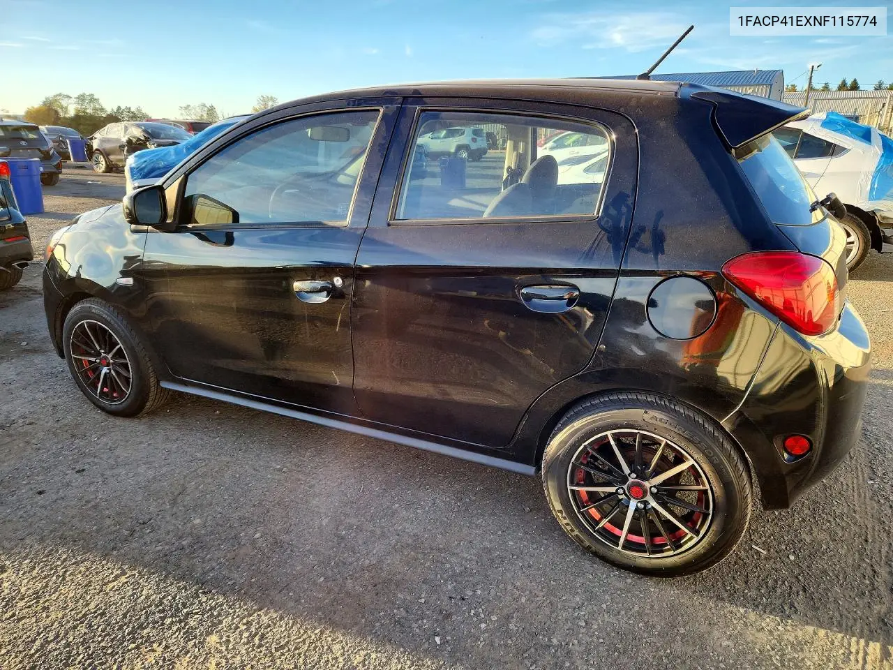 2015 MITSUBISHI MIRAGE VIN 1FACP41EXNF115774 — фото 2