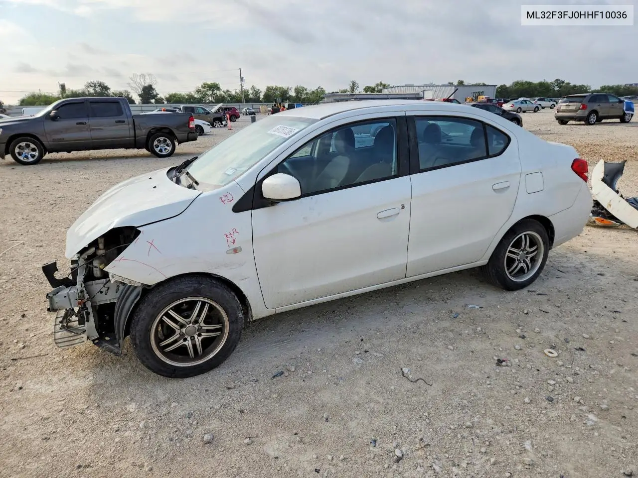 MITSUBISHI MIRAGE 2017, VIN ML32F3FJ0HHF10036