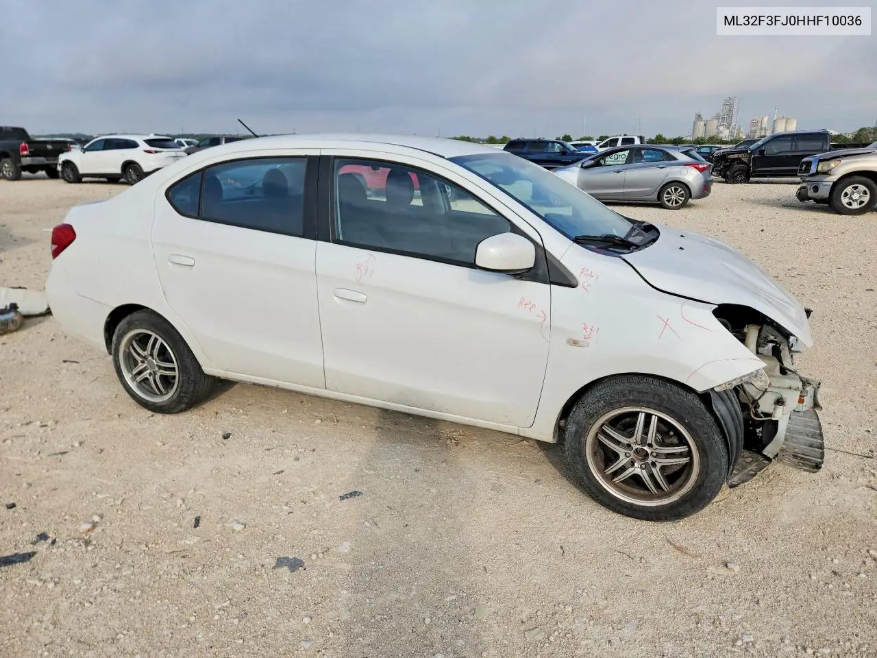 2017 MITSUBISHI MIRAGE VIN ML32F3FJ0HHF10036 — фото 4
