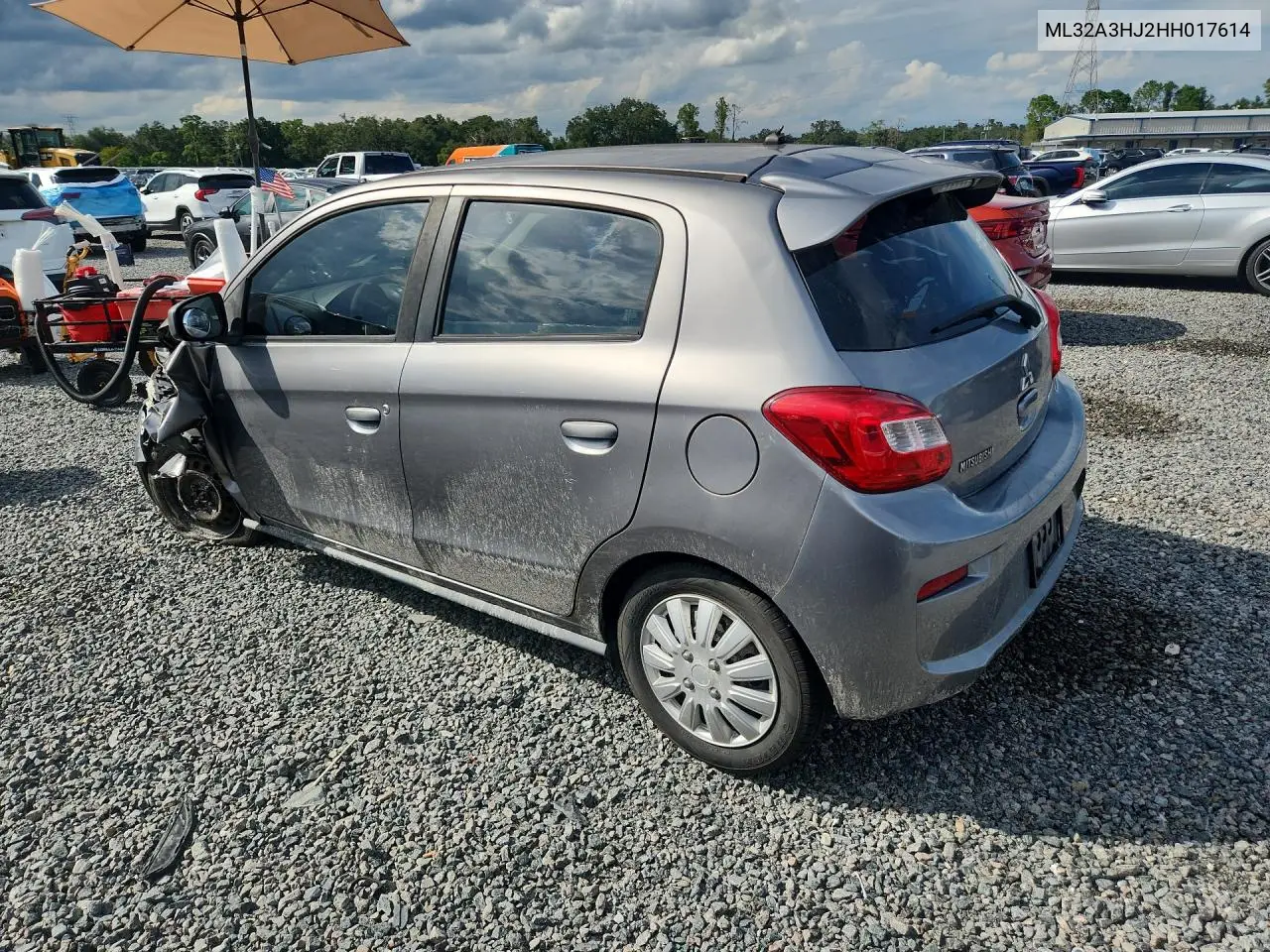 2017 MITSUBISHI MIRAGE VIN ML32A3HJ2HH017614 — фото 2
