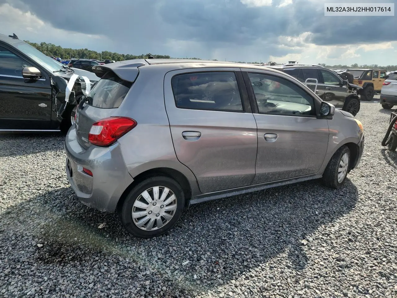 2017 MITSUBISHI MIRAGE VIN ML32A3HJ2HH017614 — фото 3