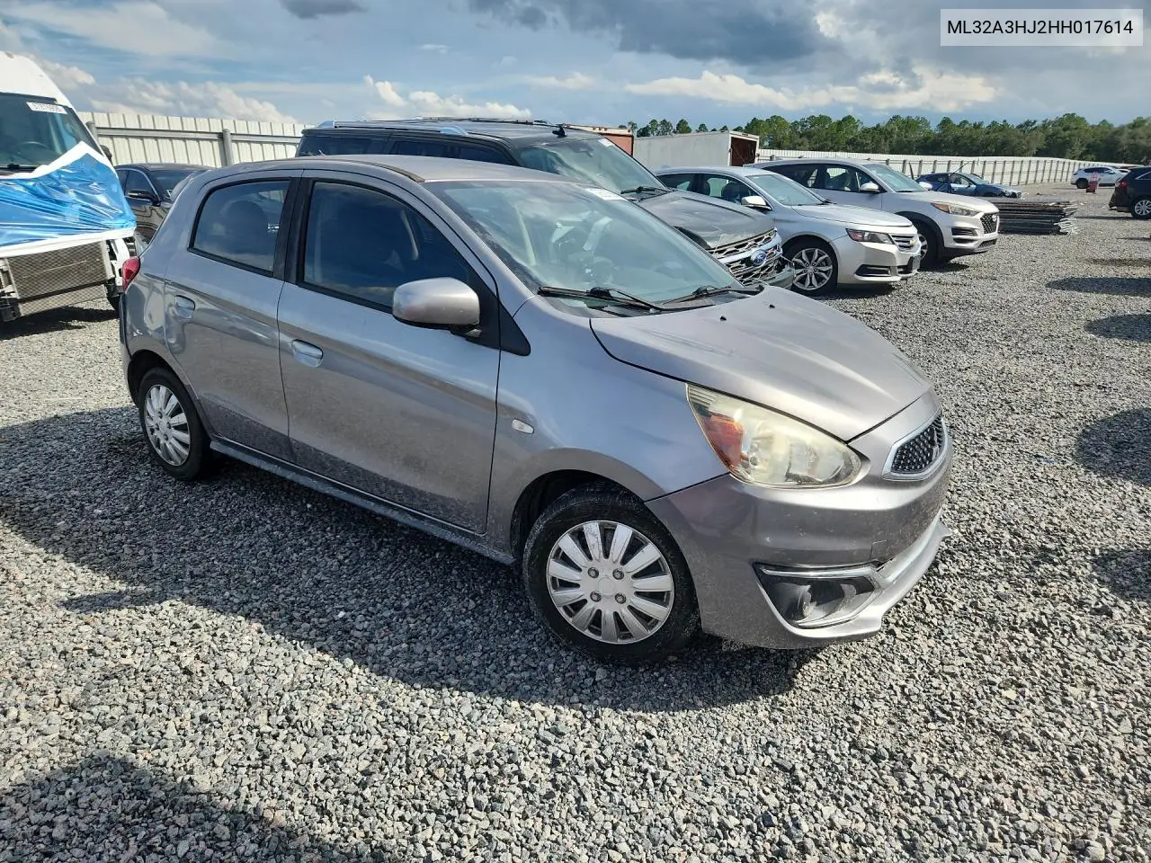 2017 MITSUBISHI MIRAGE VIN ML32A3HJ2HH017614 — фото 4