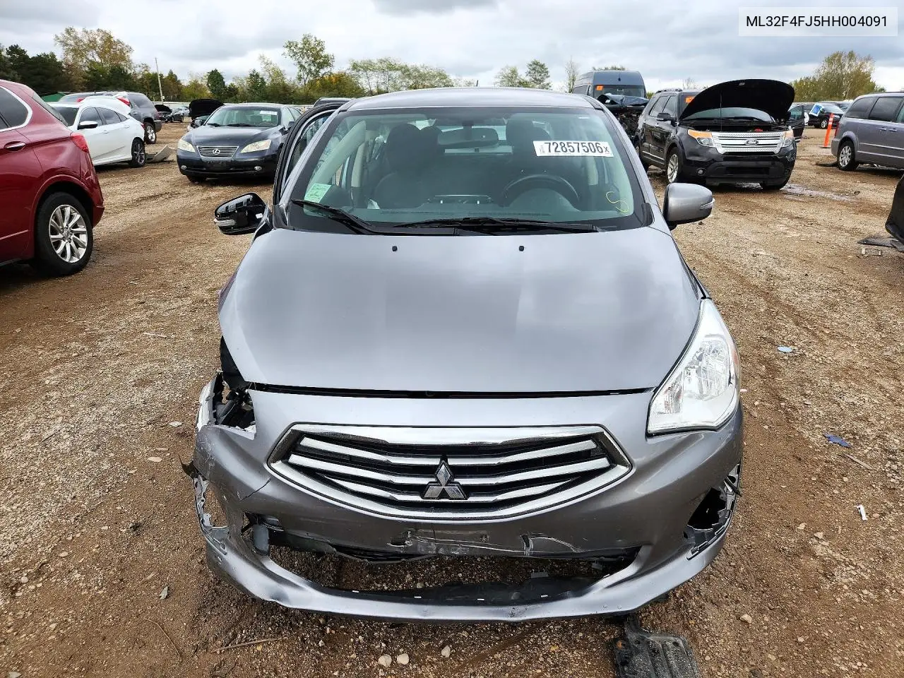 2017 MITSUBISHI MIRAGE VIN ML32F4FJ5HH004091 — фото 5