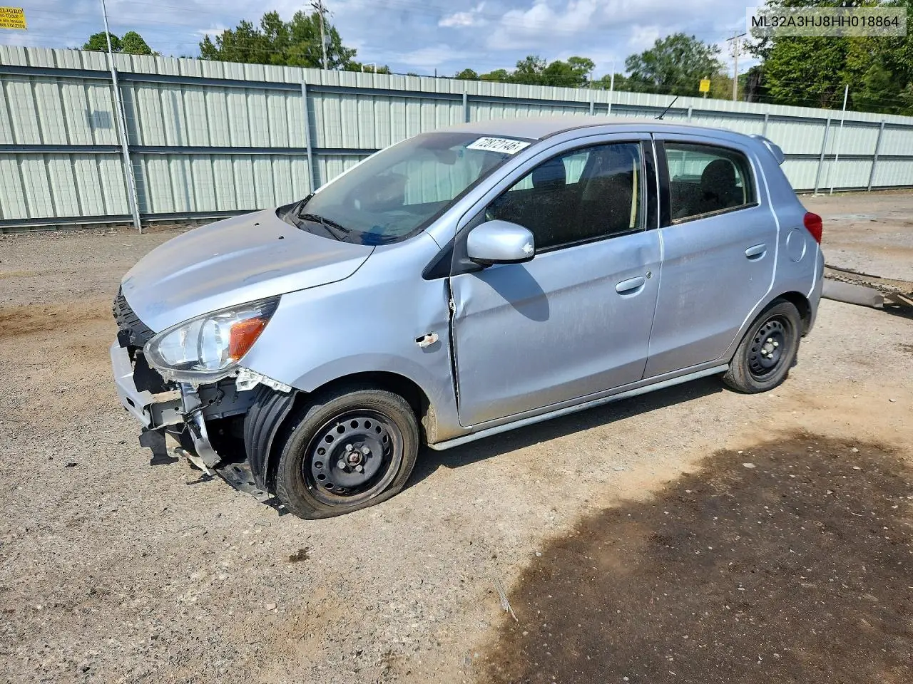 MITSUBISHI MIRAGE 2017, VIN ML32A3HJ8HH018864