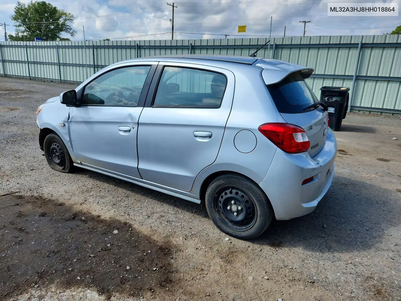 2017 MITSUBISHI MIRAGE VIN ML32A3HJ8HH018864 — фото 2