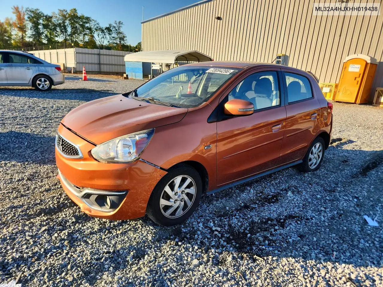 MITSUBISHI MIRAGE 2017, VIN ML32A4HJXHH019438
