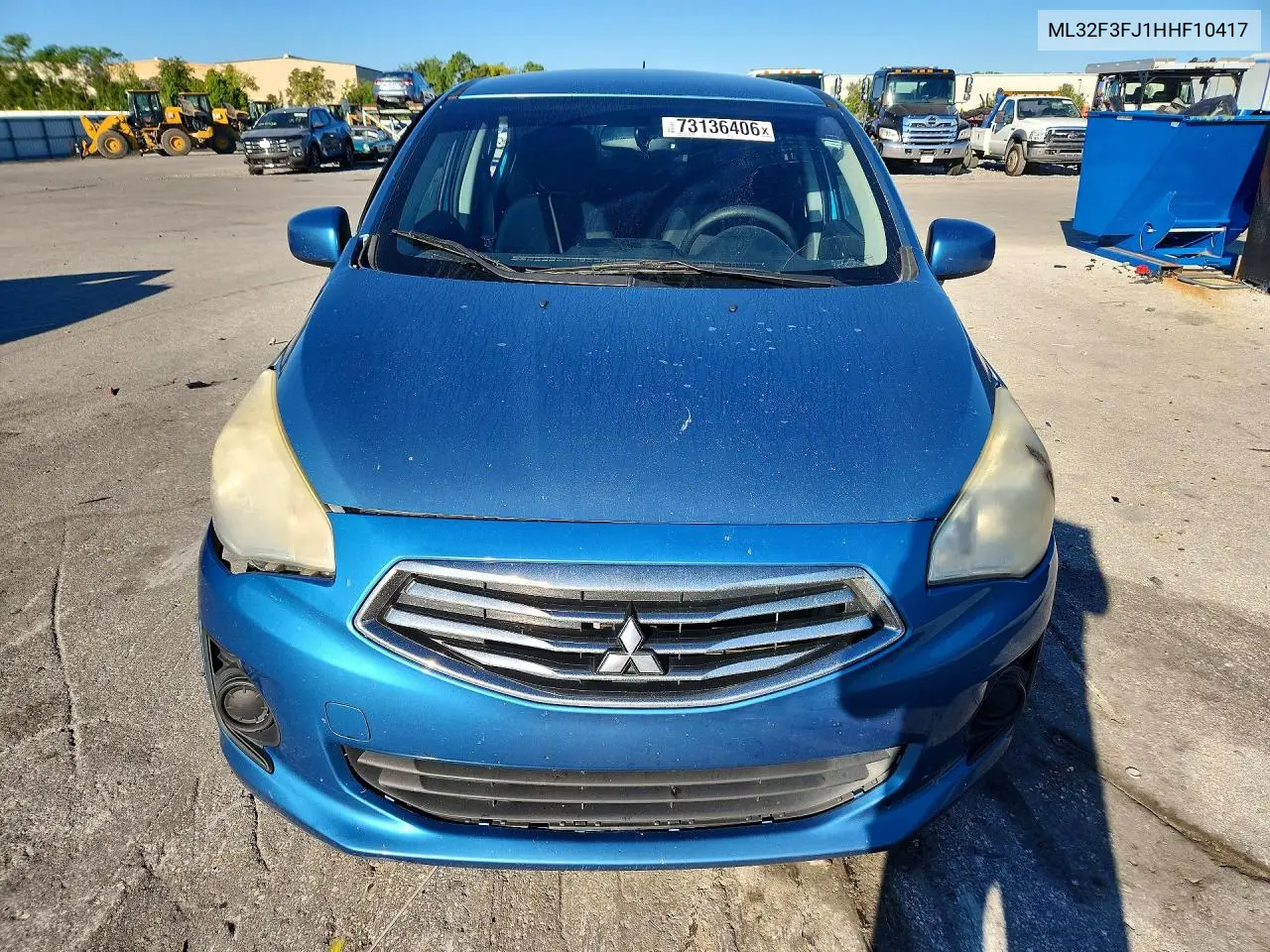 2017 MITSUBISHI MIRAGE VIN ML32F3FJ1HHF10417 — фото 5