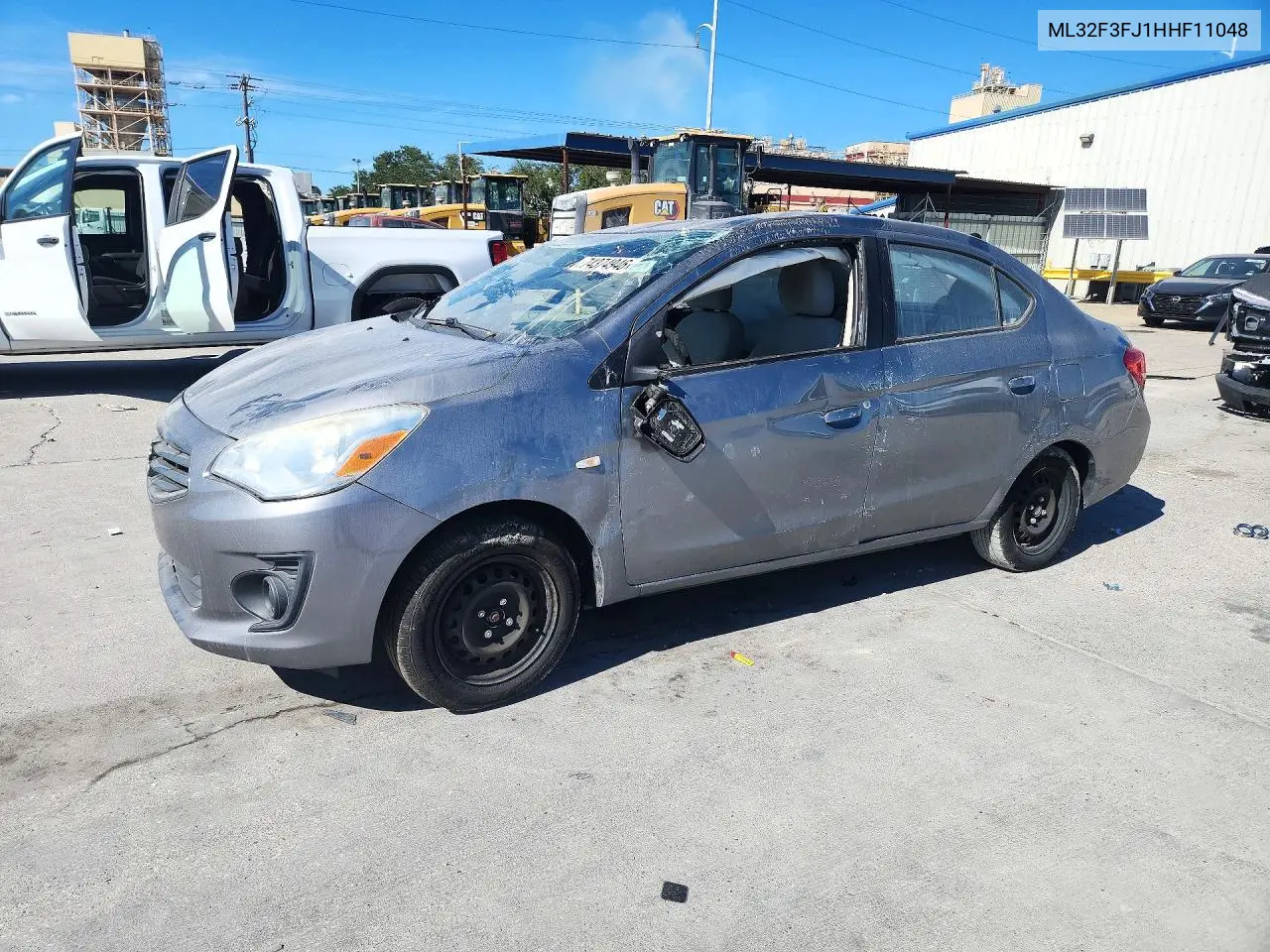 MITSUBISHI MIRAGE 2017, VIN ML32F3FJ1HHF11048