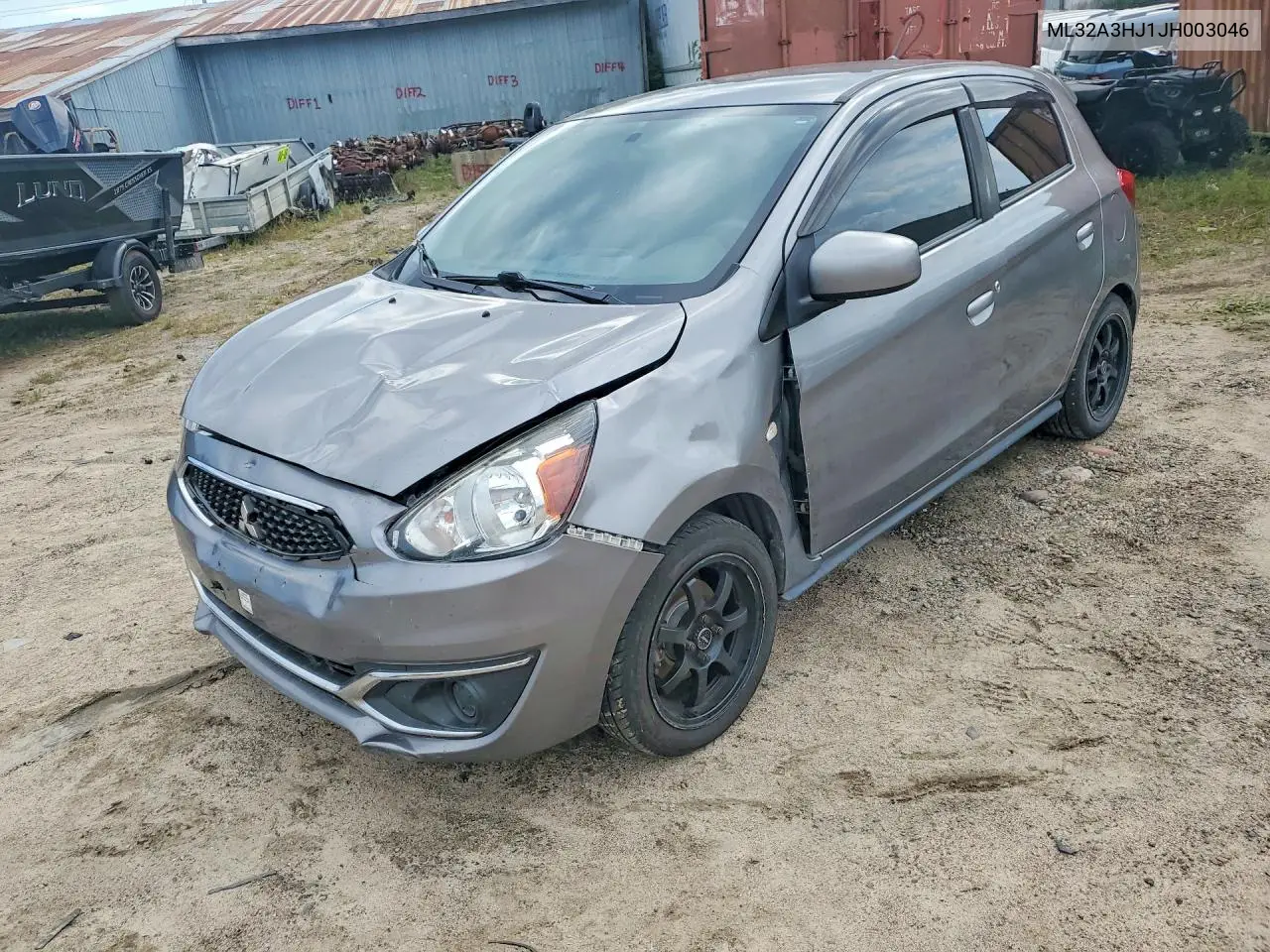 MITSUBISHI MIRAGE 2018, VIN ML32A3HJ1JH003046