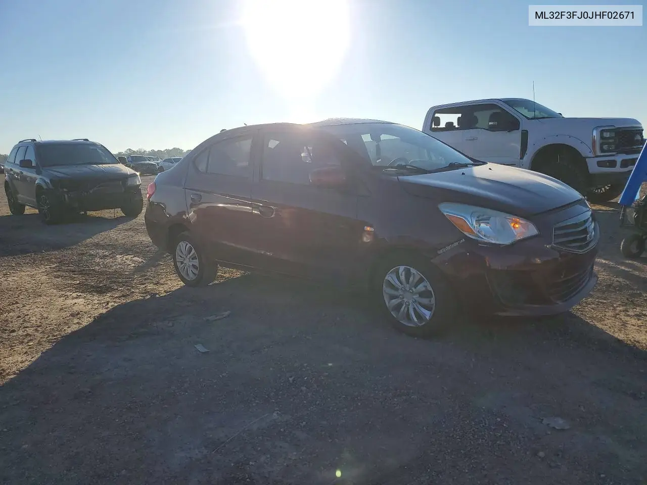 2018 MITSUBISHI MIRAGE VIN ML32F3FJ0JHF02671 — фото 4