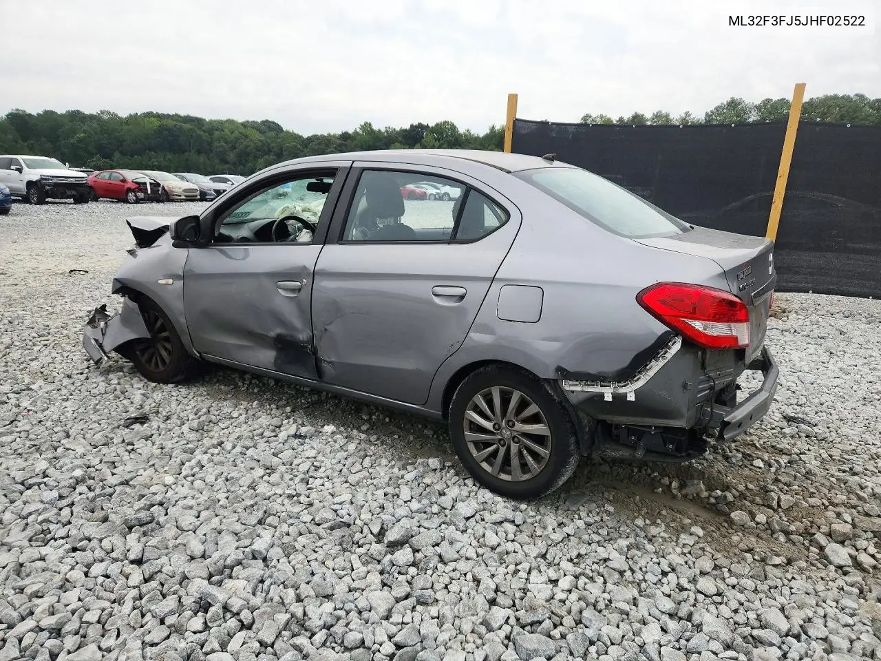 2018 MITSUBISHI MIRAGE VIN ML32F3FJ5JHF02522 — фото 2