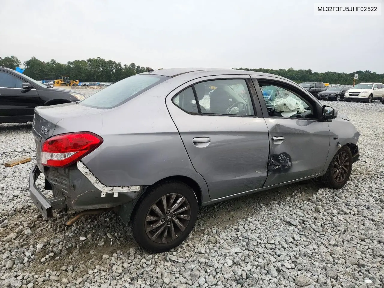 2018 MITSUBISHI MIRAGE VIN ML32F3FJ5JHF02522 — фото 3