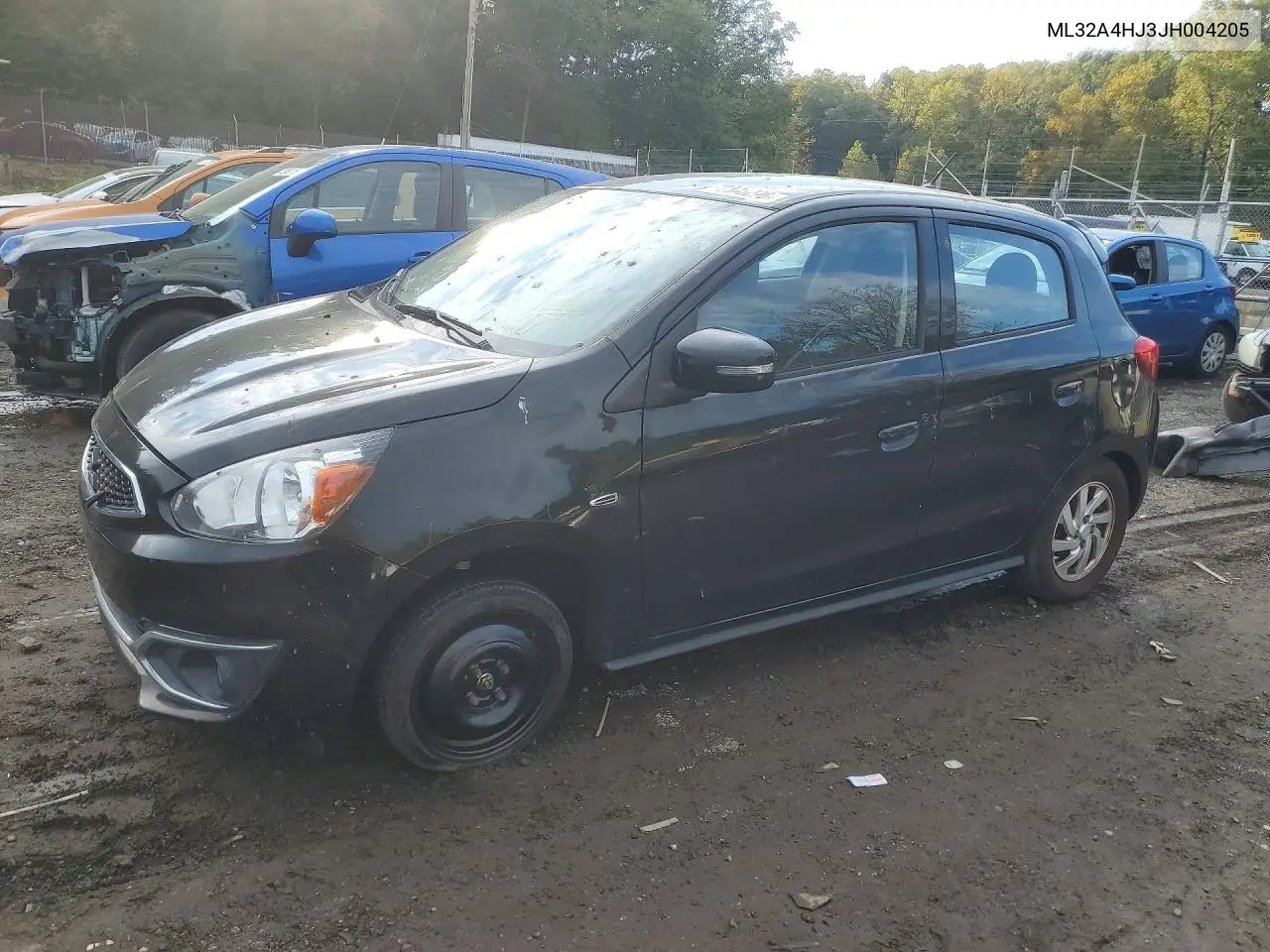 MITSUBISHI MIRAGE 2018, VIN ML32A4HJ3JH004205