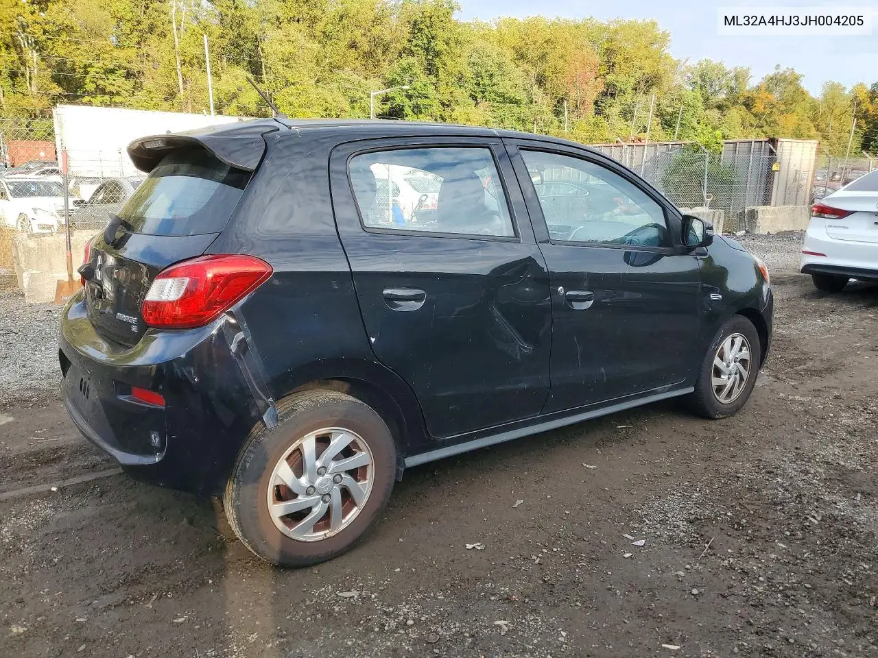 2018 MITSUBISHI MIRAGE VIN ML32A4HJ3JH004205 — фото 3