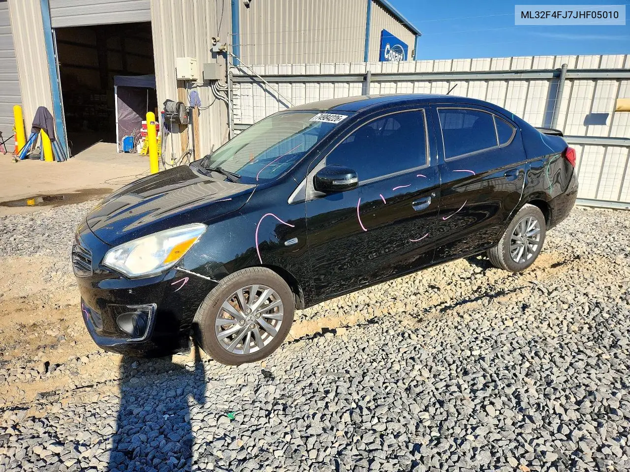 MITSUBISHI MIRAGE 2018, VIN ML32F4FJ7JHF05010
