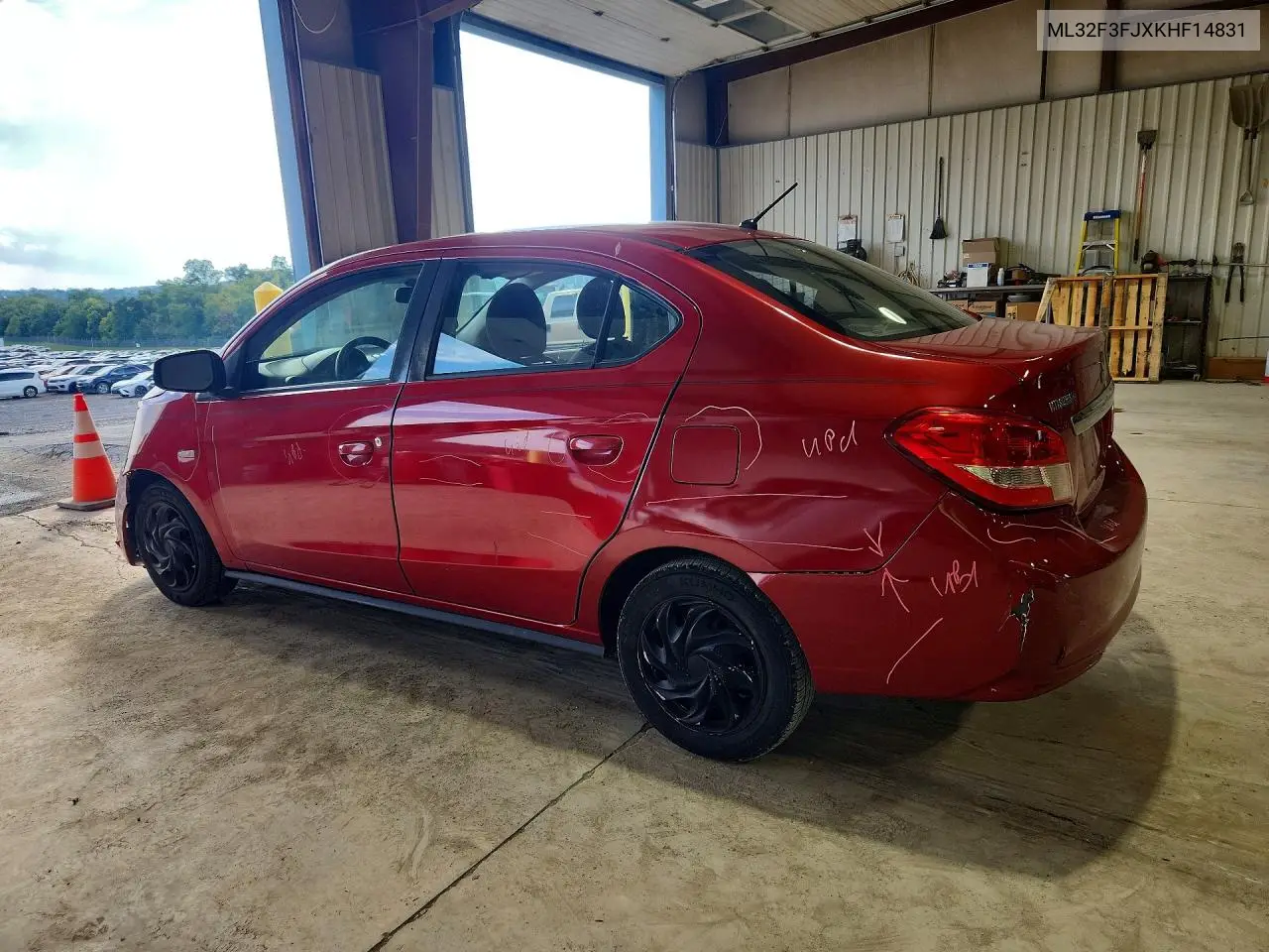 2019 MITSUBISHI MIRAGE VIN ML32F3FJXKHF14831 — фото 2
