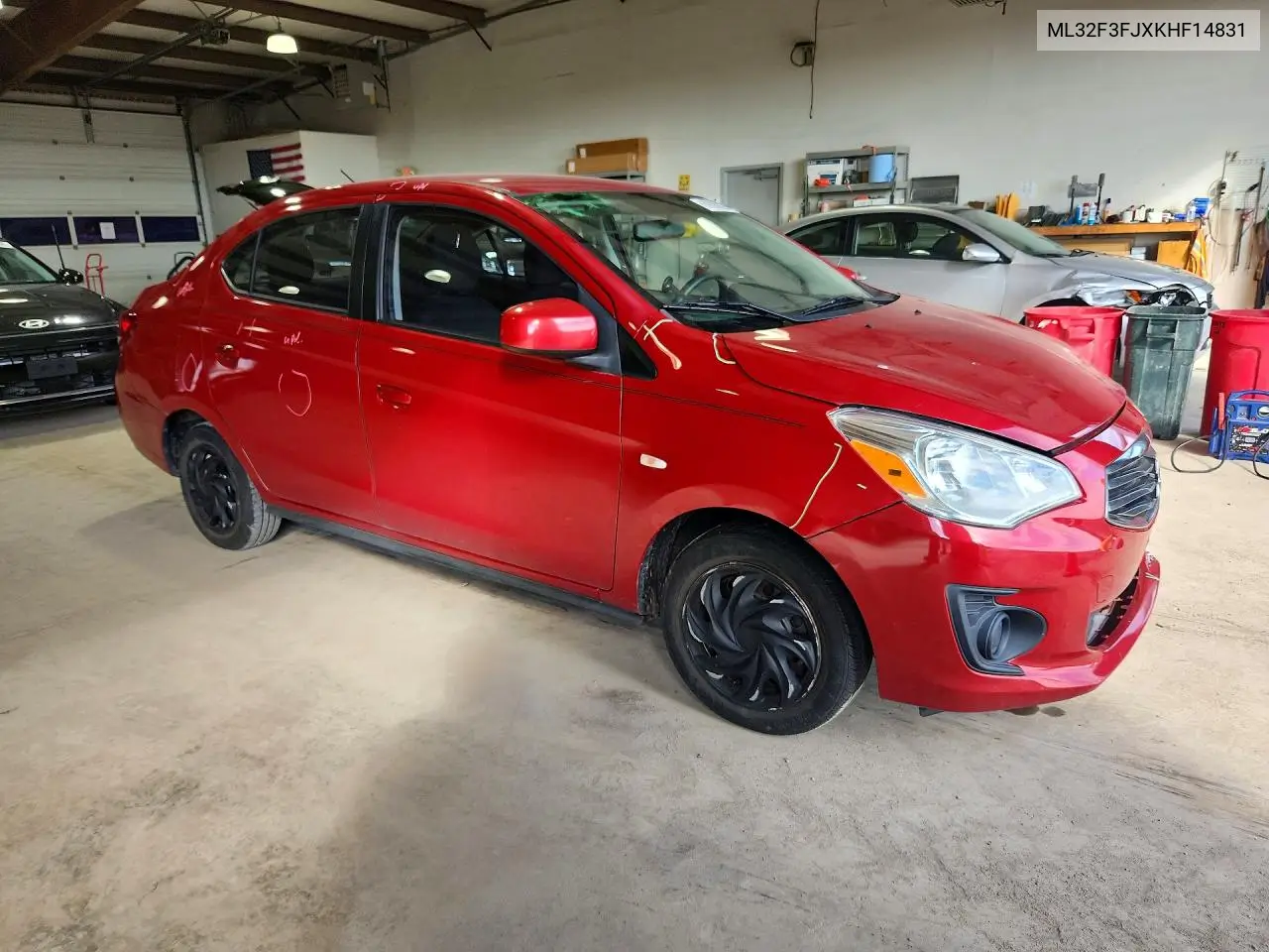 2019 MITSUBISHI MIRAGE VIN ML32F3FJXKHF14831 — фото 4