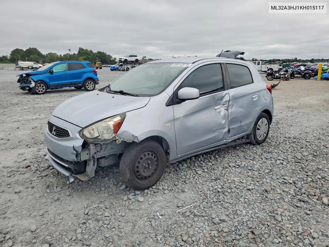 2019 MITSUBISHI MIRAGE VIN ML32A3HJ1KH015117 — фото 1