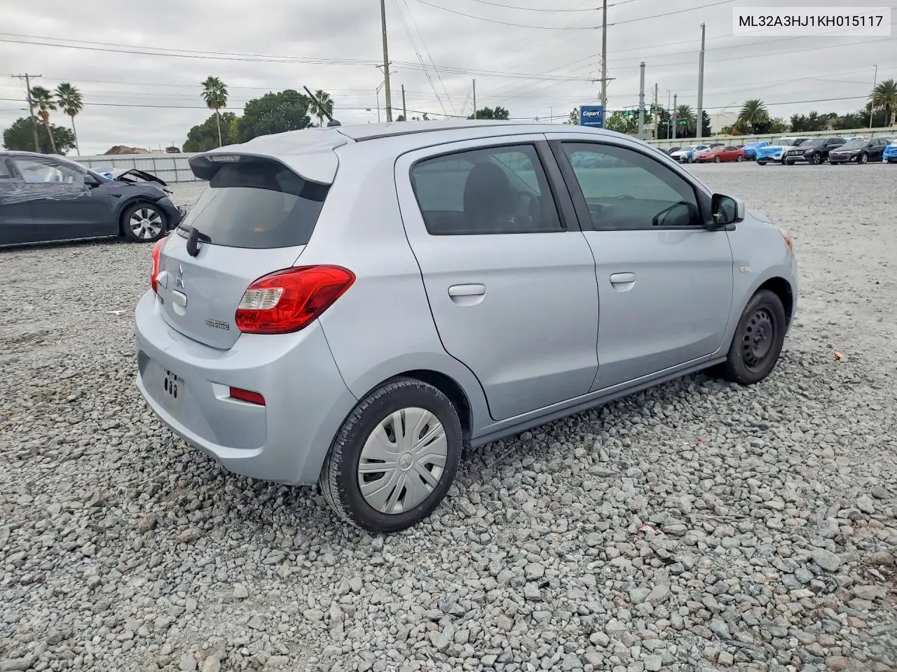 2019 MITSUBISHI MIRAGE VIN ML32A3HJ1KH015117 — фото 3